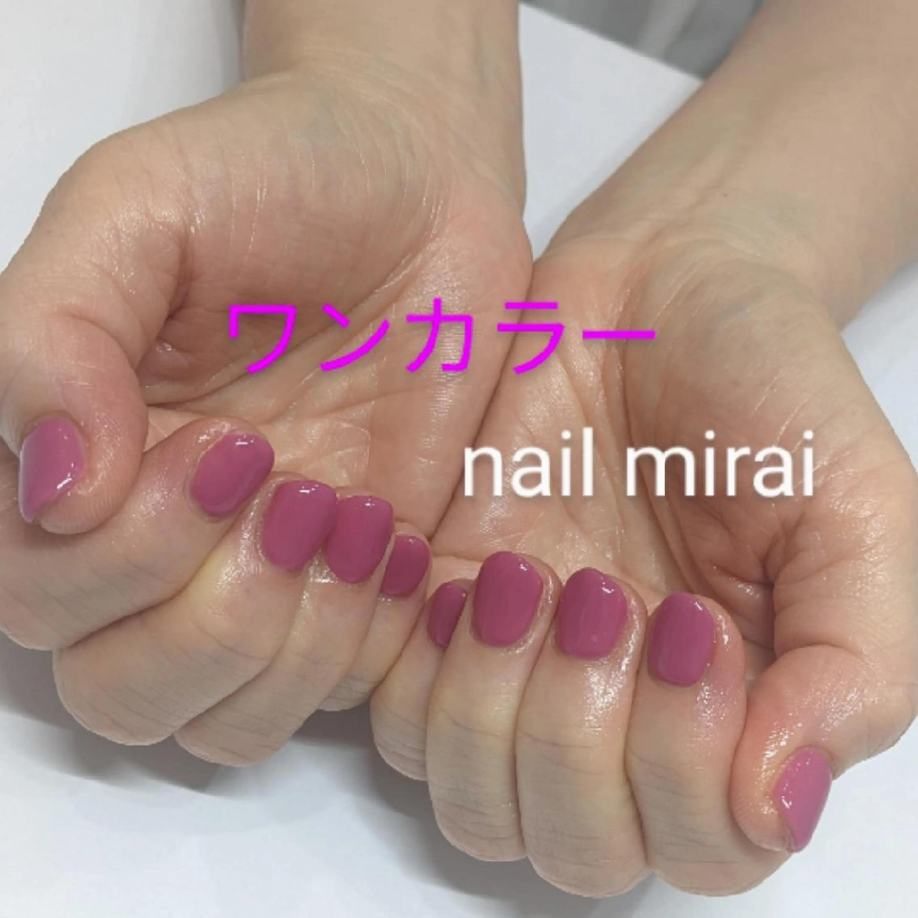 ネイル ワンカラーネイル nail miraiのネイルデザイン