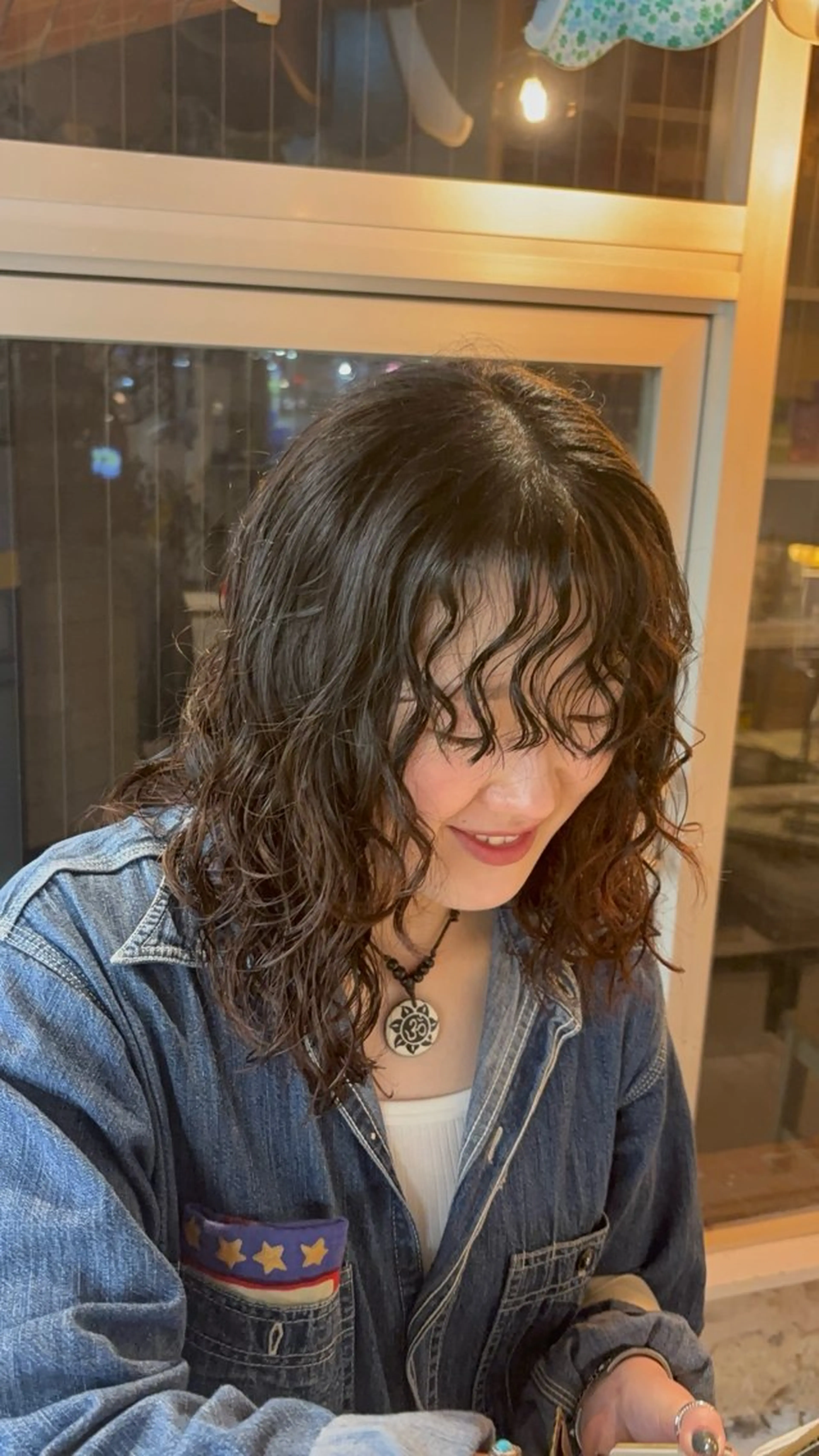 暖色カラ-ෆ˚顔周り 🎀ོ白岩亜実🎀ོのヘアスタイル