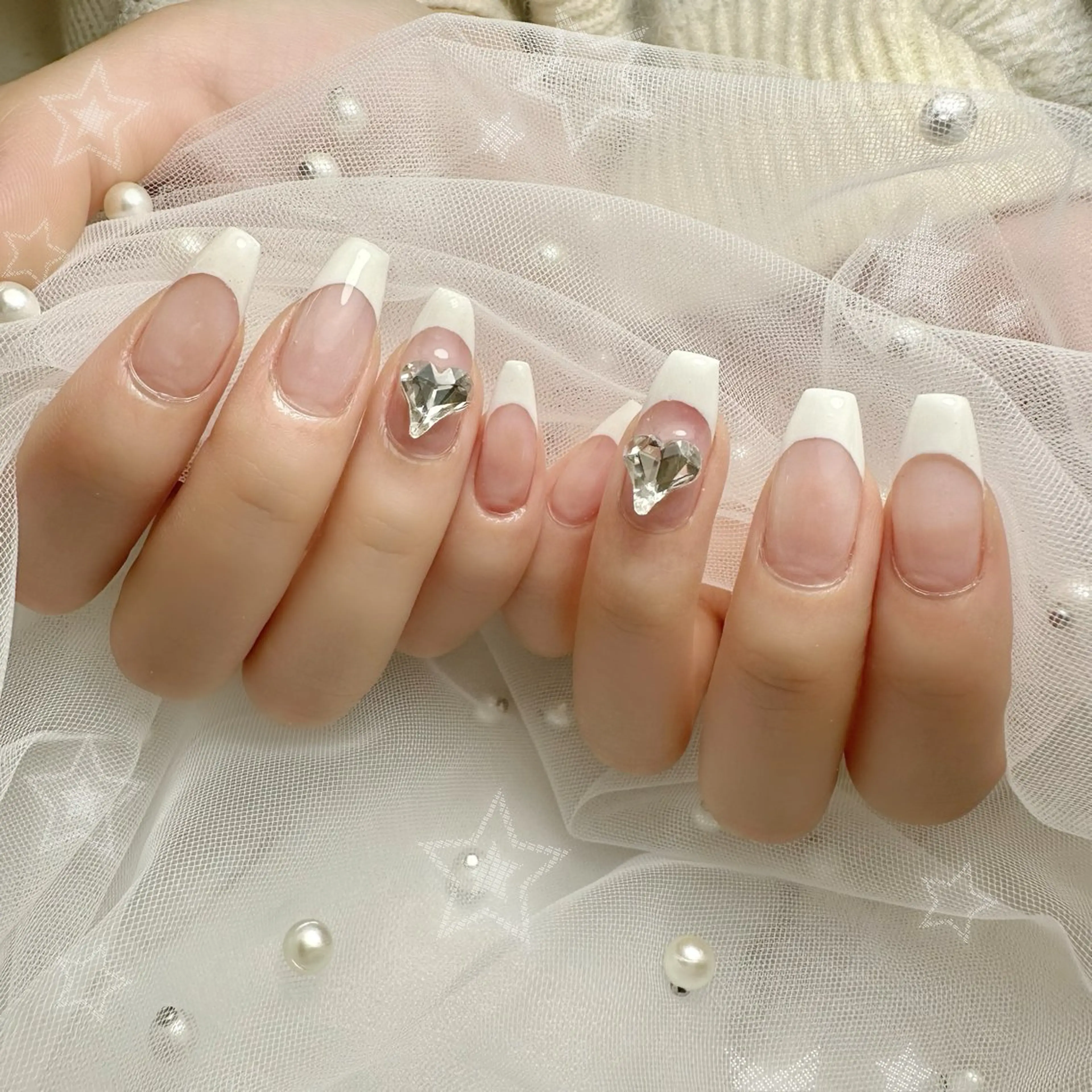 《オフあり》白フレンチ‎ ‎🤍の写真