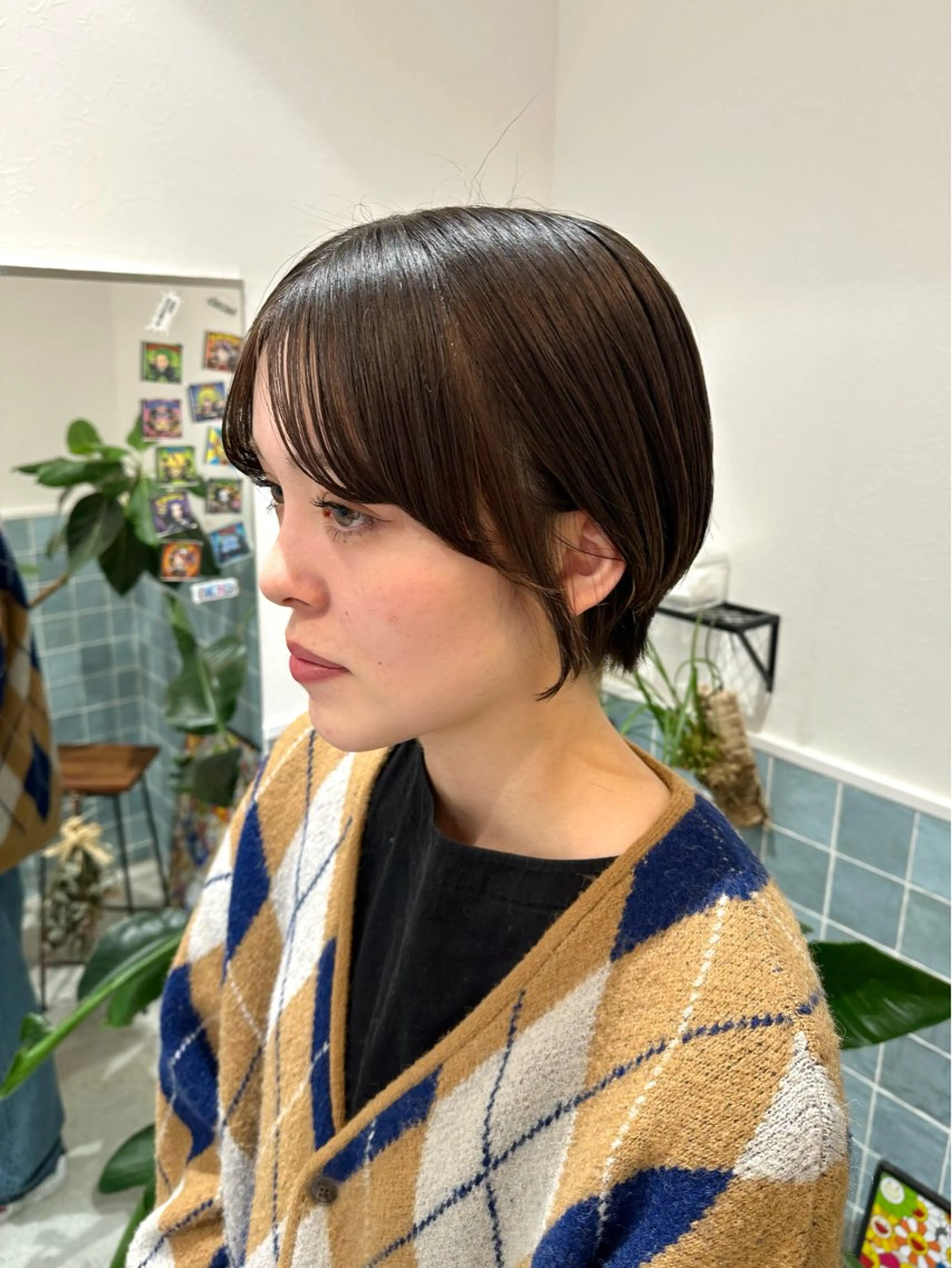 ショート BLONDE所属・🎀透明感ツヤカラー 🎀uRiのヘアスタイル