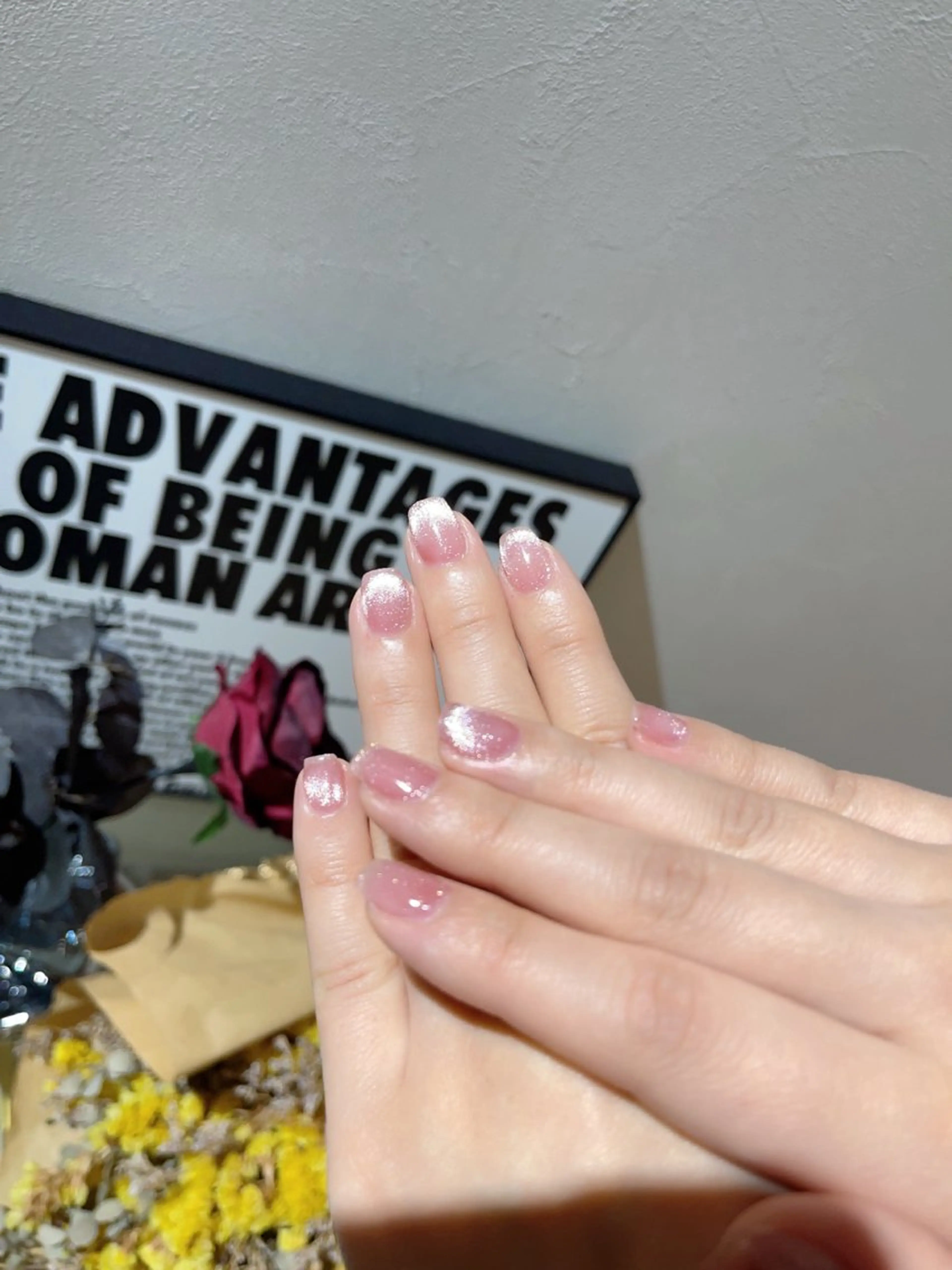 ネイル アートネイル フラッシュネイル フレンチネイル ガラスフレンチ グラデーション M2beauty Renaのネイルデザイン