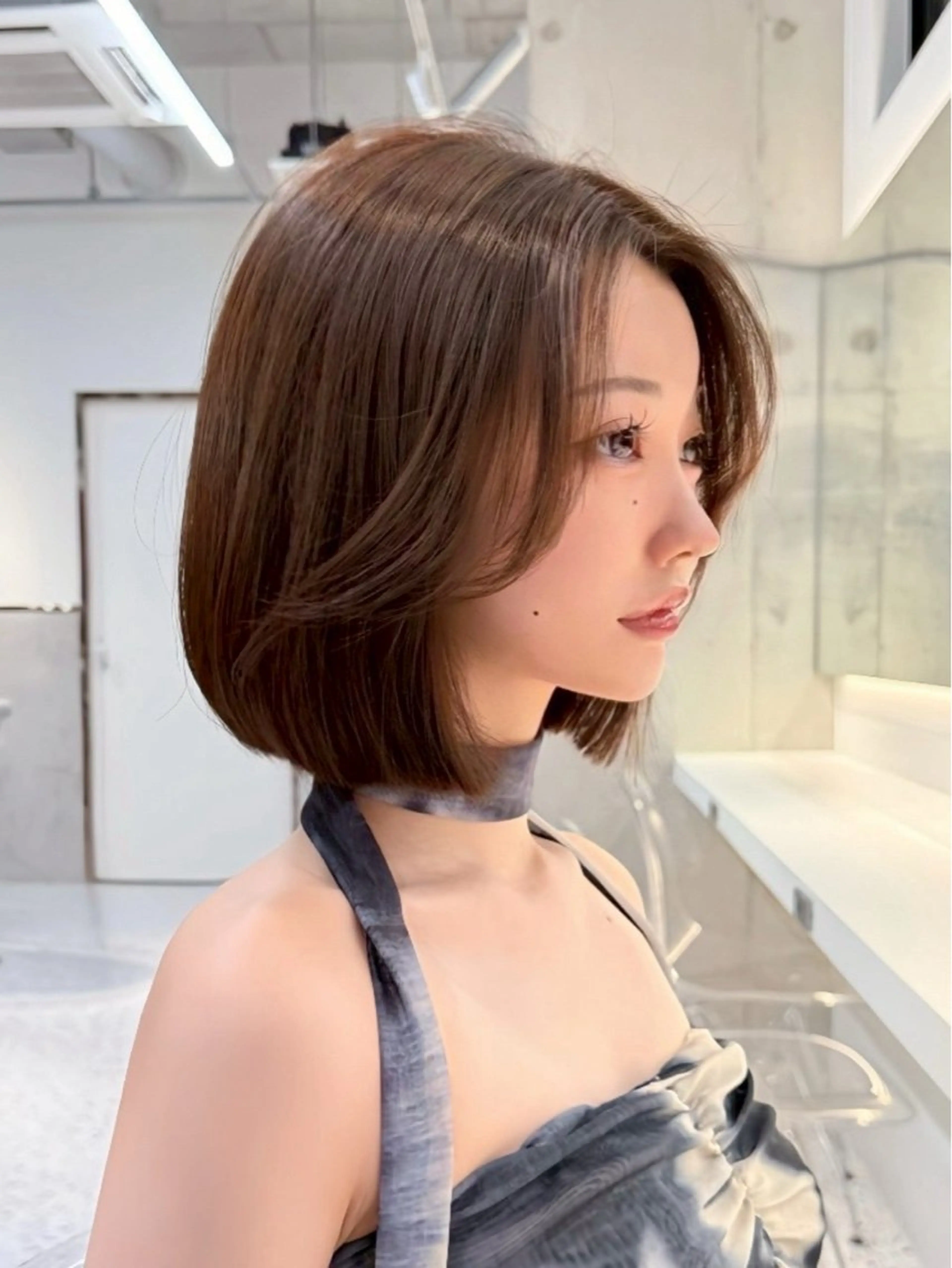 ショート 髪質改善サロン Aster 天神大名店 【アスター】所属・ワンホンヘア× ベージュ🤍ひな🤍のヘアスタイル
