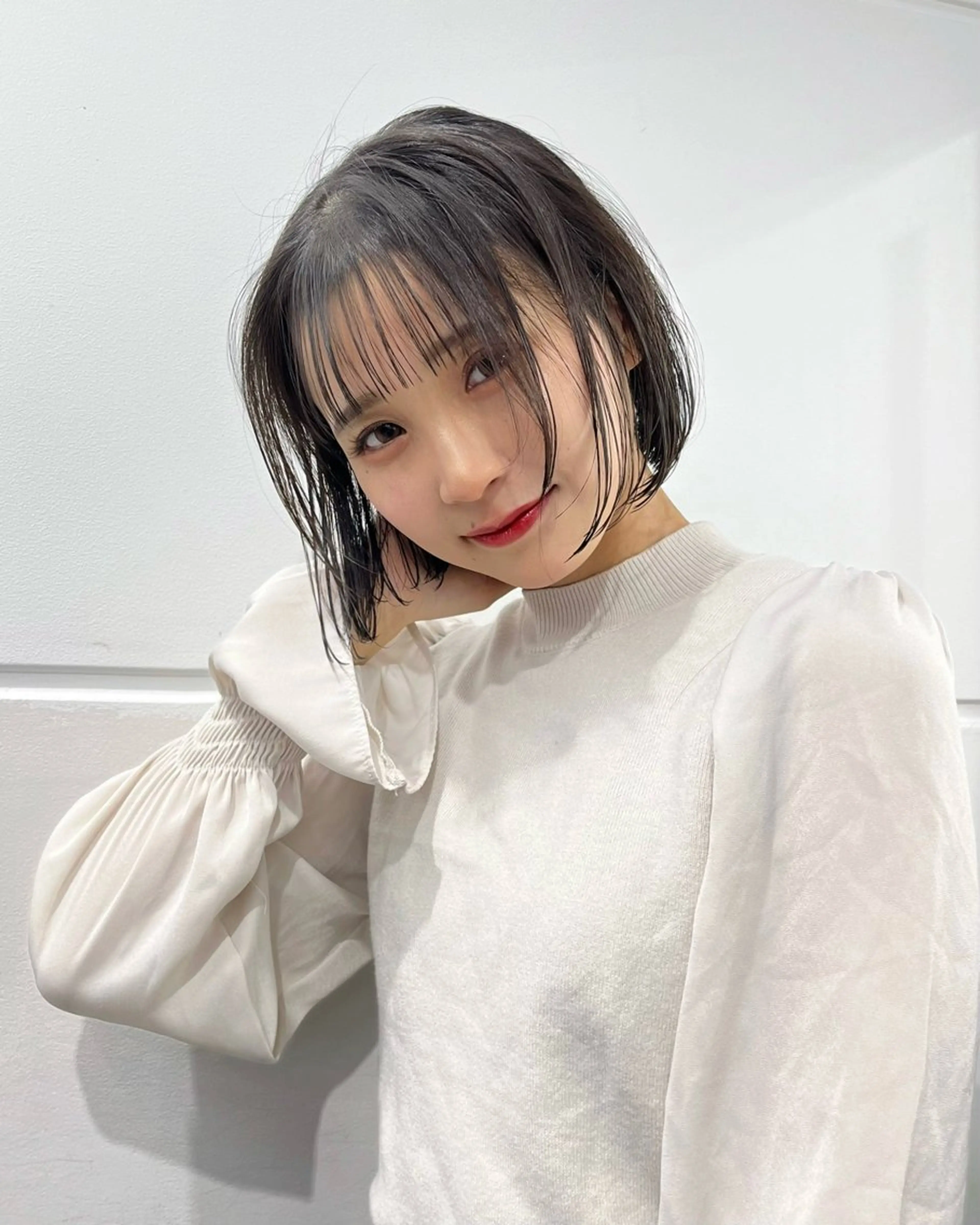 ショート 縮毛矯正/ハイトーン /パーマ/前原汐🎐のヘアスタイル