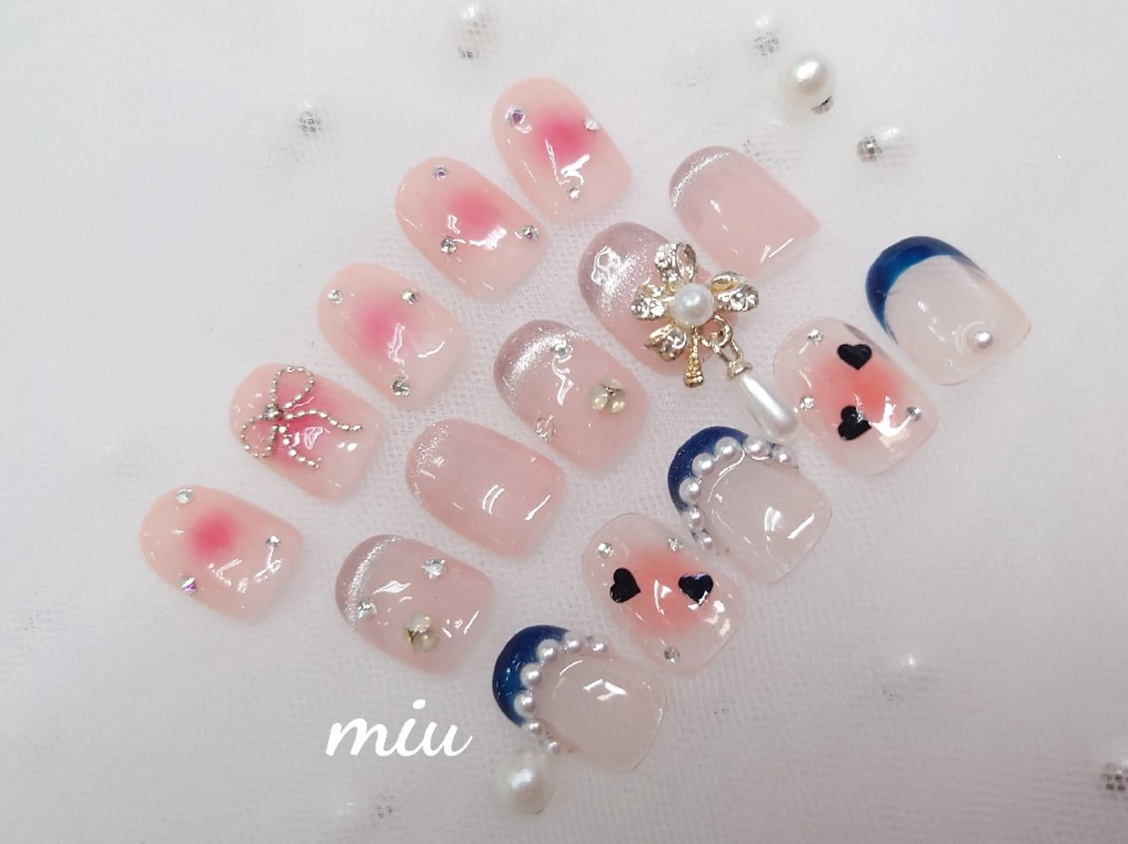 【ハンド/🙅オフなし🙅】韓国で大人気💕ワンホンネイル🌈パラジェル変更+￥500の写真