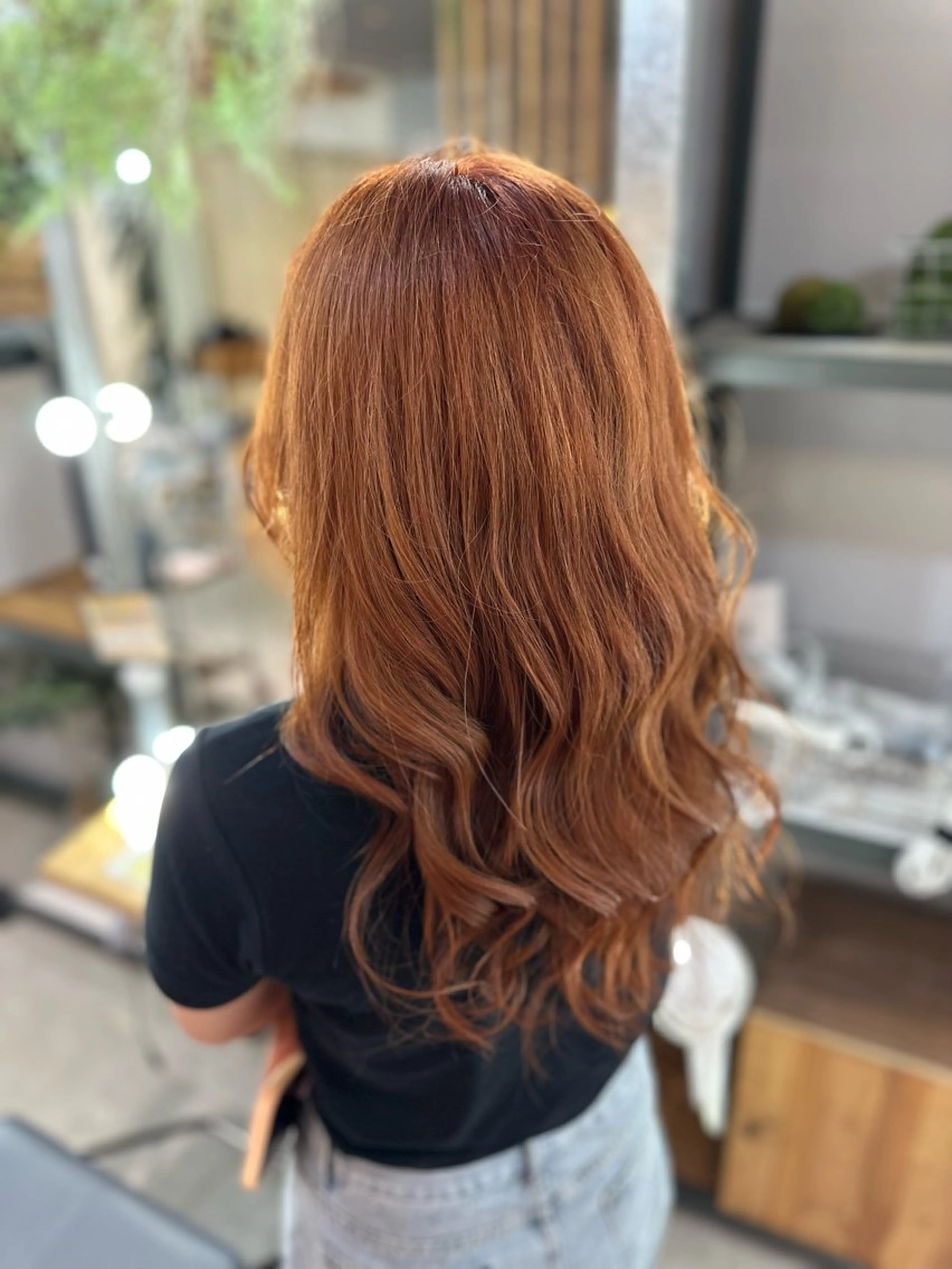 ロング オレンジブラウン 溜 一太のヘアスタイル