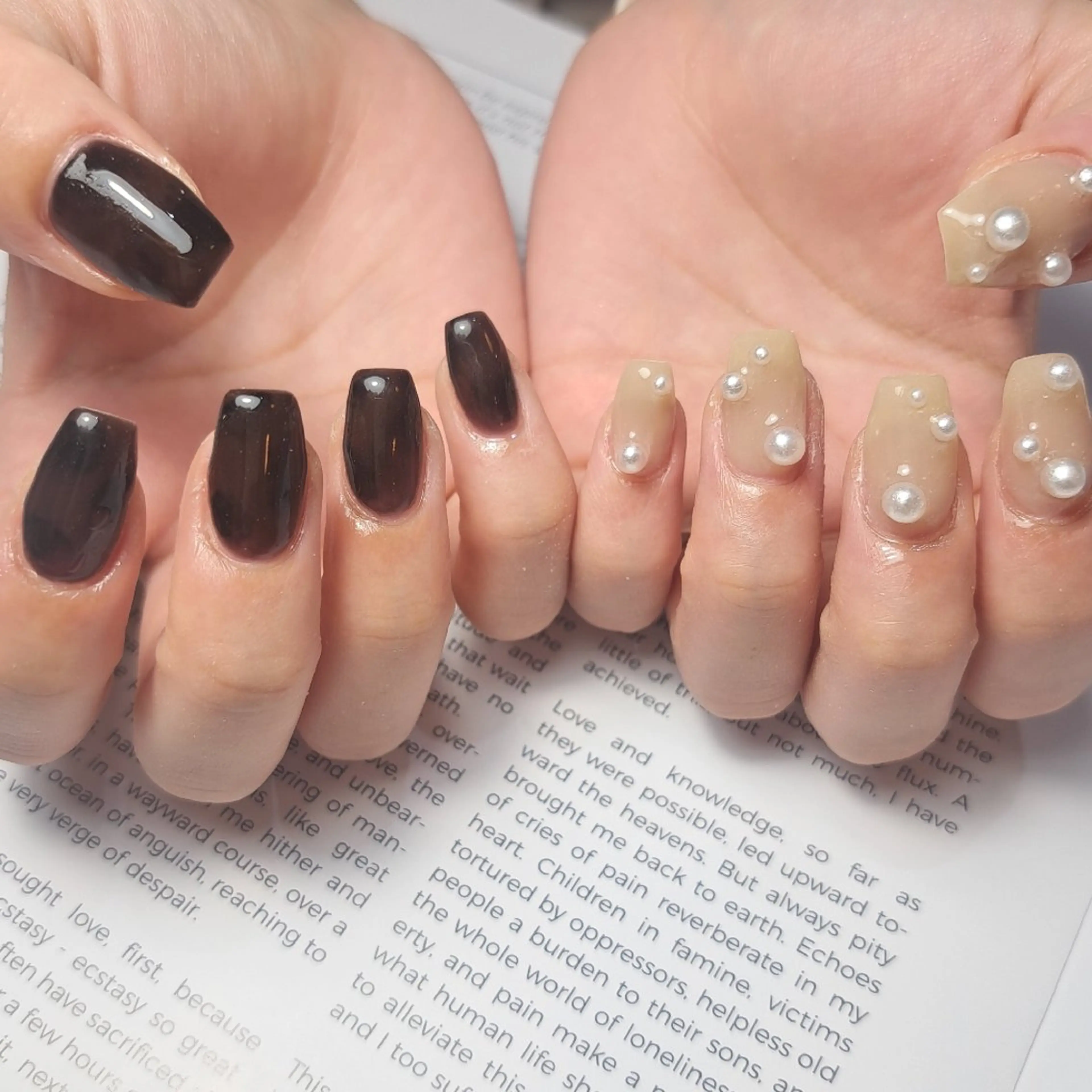 ネイル アートネイル べっ甲ネイル ジェルネイル 持ち込み Nail mood /アートし放題のネイルデザイン