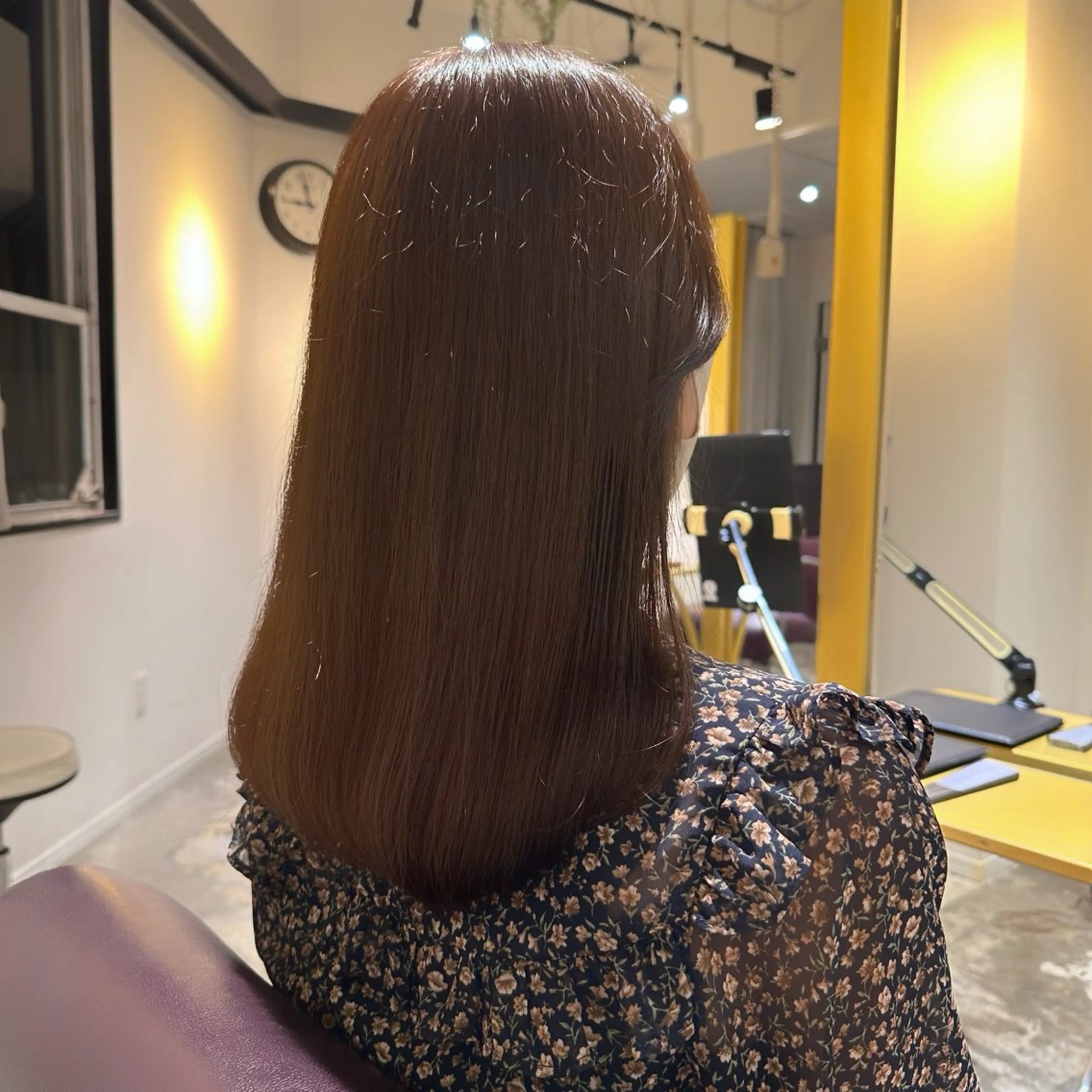 ロング カラー ブラウンカラー ショコラブラウン カット ヘアカラー トリートメント 艶感カラー/レイヤー 💖心斎橋/Sakiのヘアスタイル