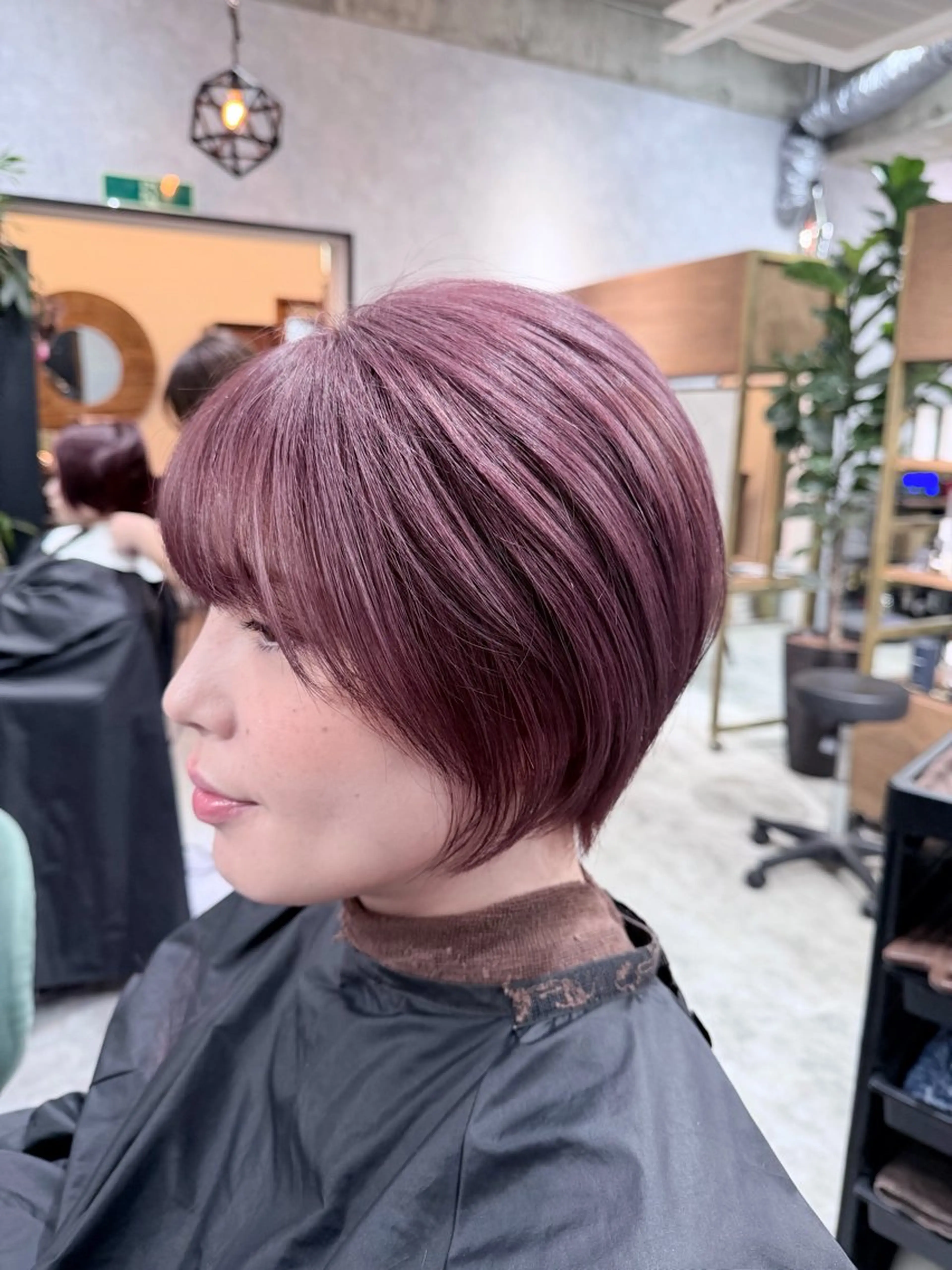 ミディアム カラー ラベンダーカラー ピンクカラー ピンクラベンダー カット C'LD Hair トモヤのヘアスタイル