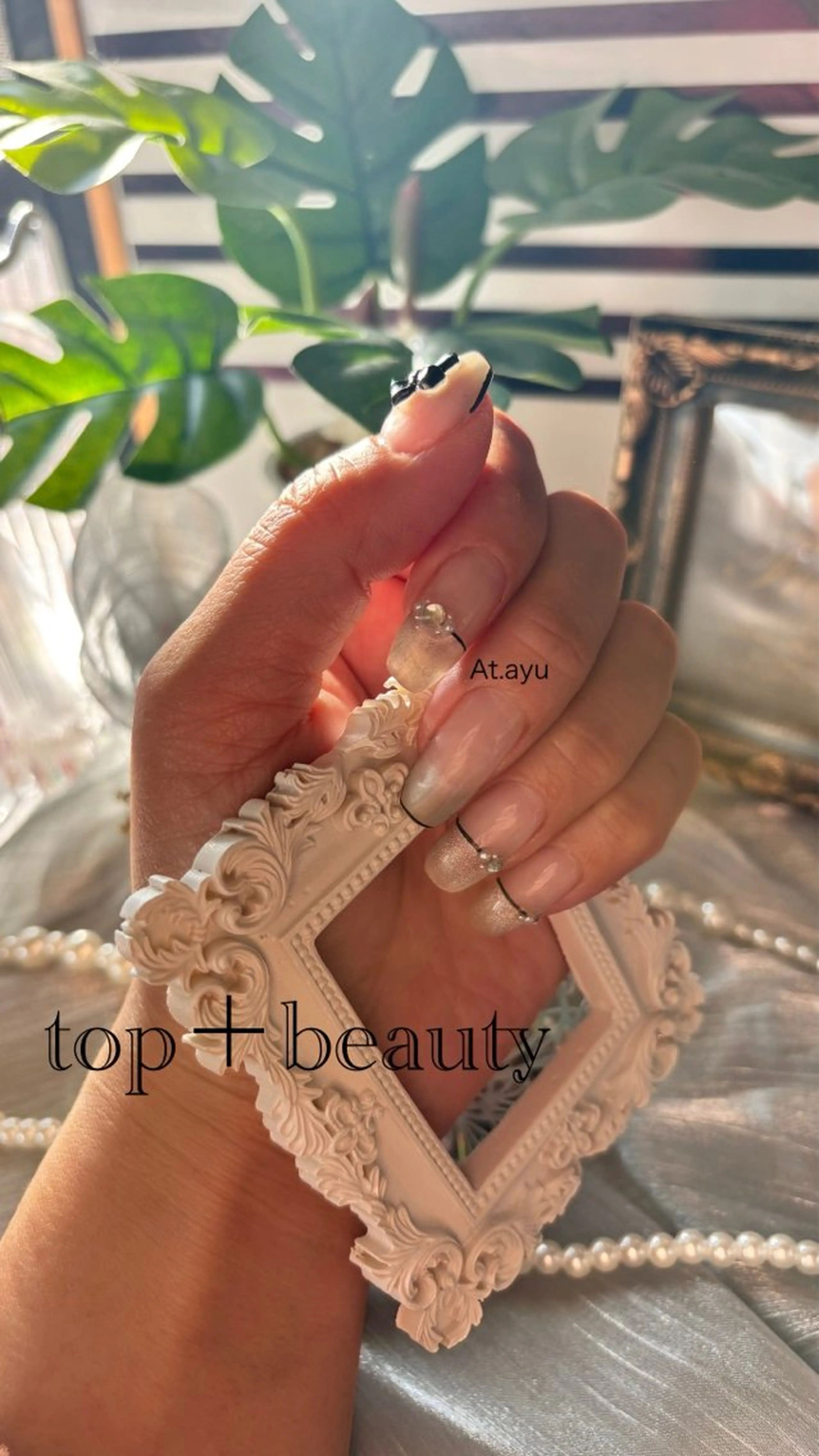 ネイル キラキラネイル マグネットネイル T + B ❇︎ ayuのネイルデザイン