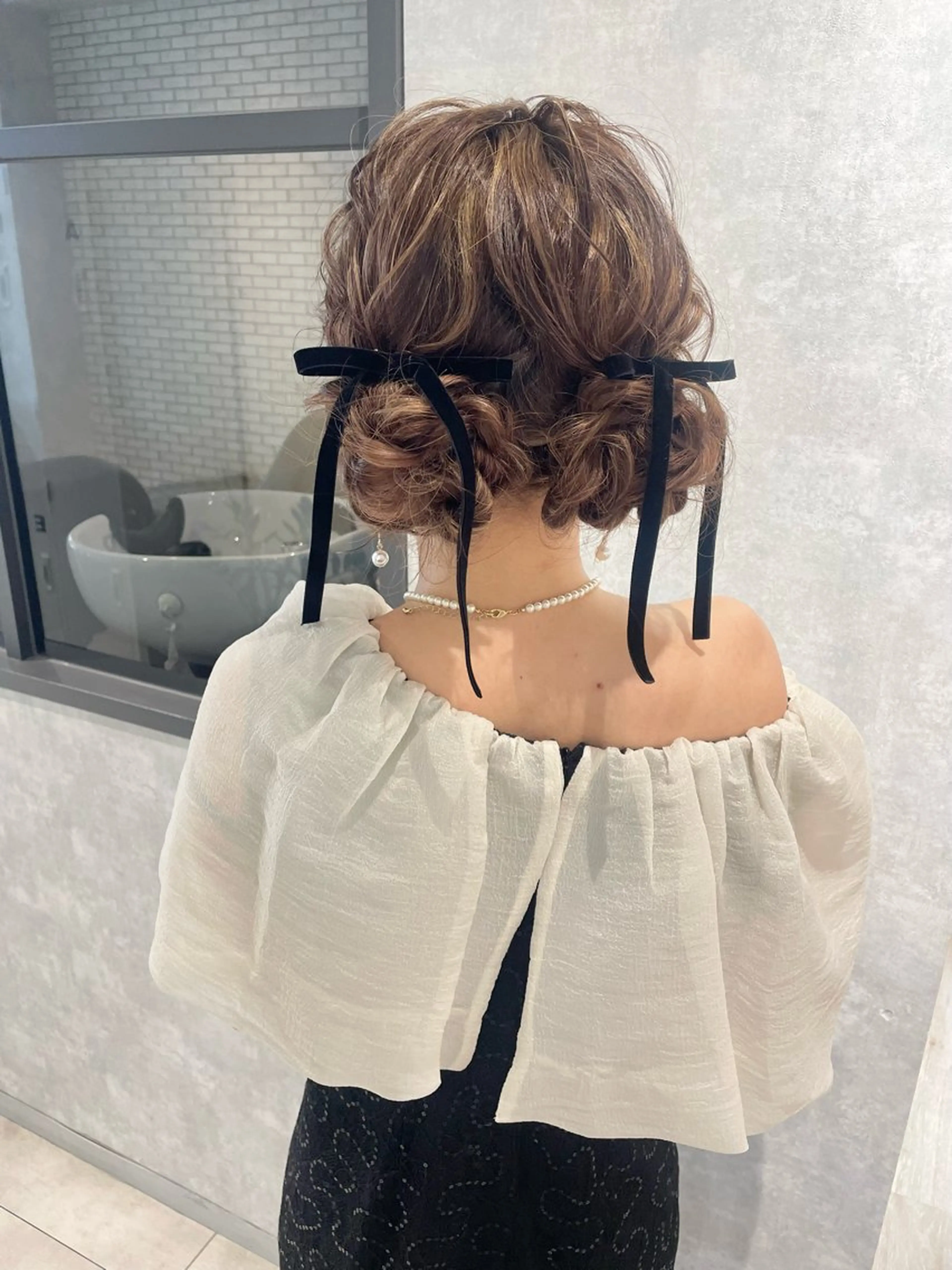 ロング ヘアアレンジ ヘアセット arrow🖤 もえみのヘアスタイル