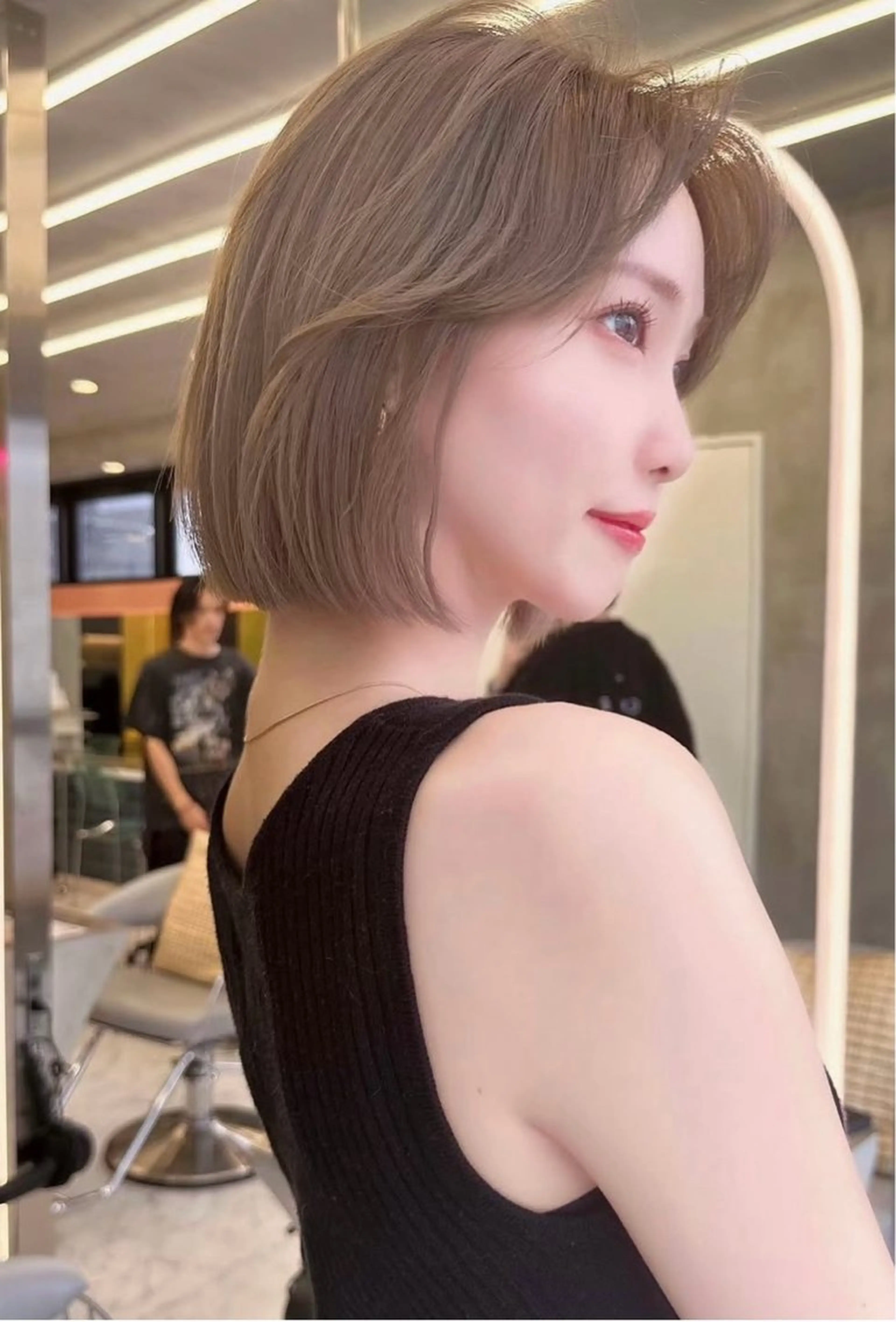 🪽前髪顔まわりカット 十艶カラー+ 1stepトリートメントの写真