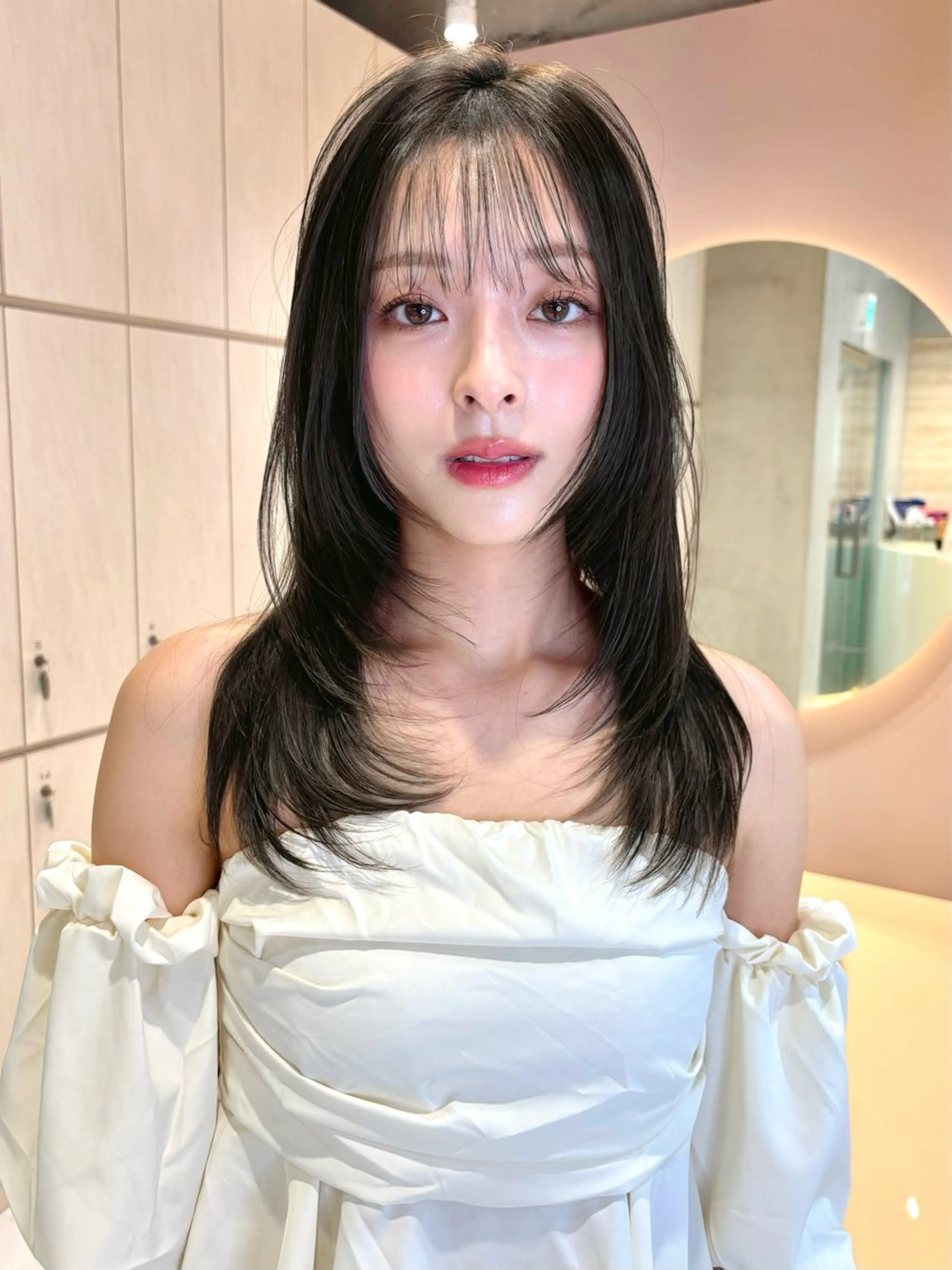 ロング レイヤー縮毛矯正 ささきすずね💗のヘアスタイル