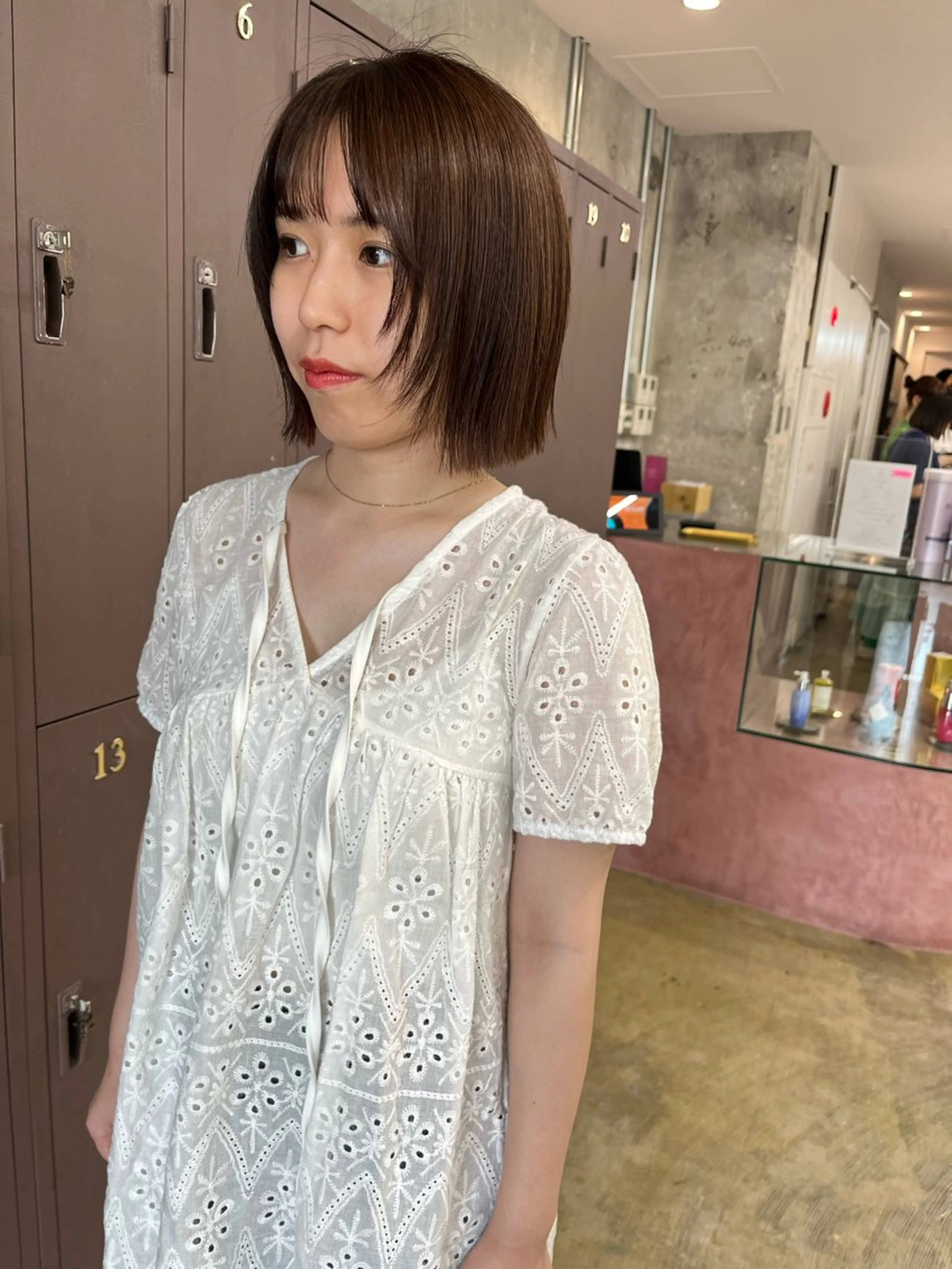 ミディアム カラー ボブ レイヤーカット 小木曽智美 /ボブ/ショートのヘアスタイル