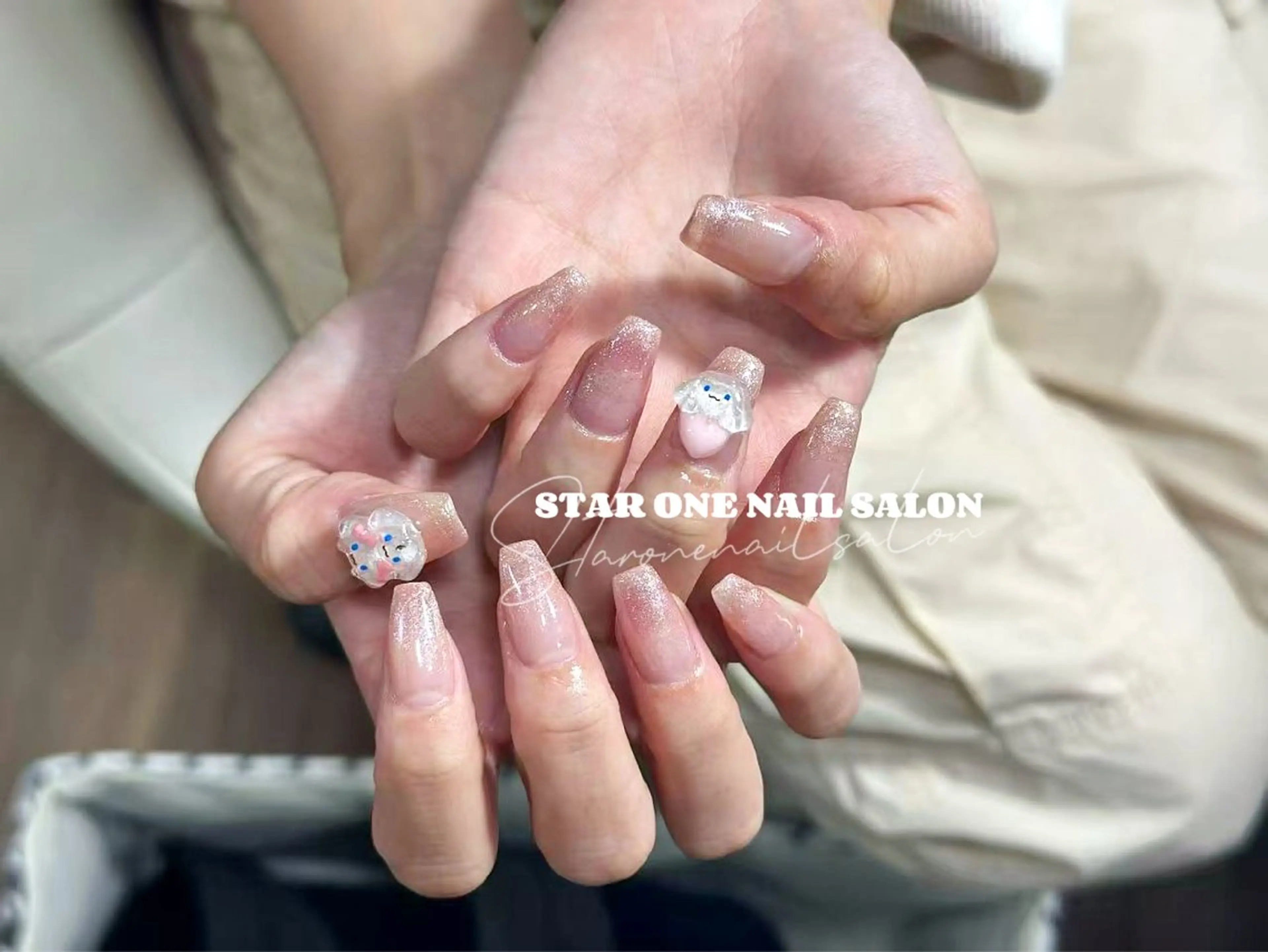 ネイル ハンドネイル 星 あみのネイルデザイン