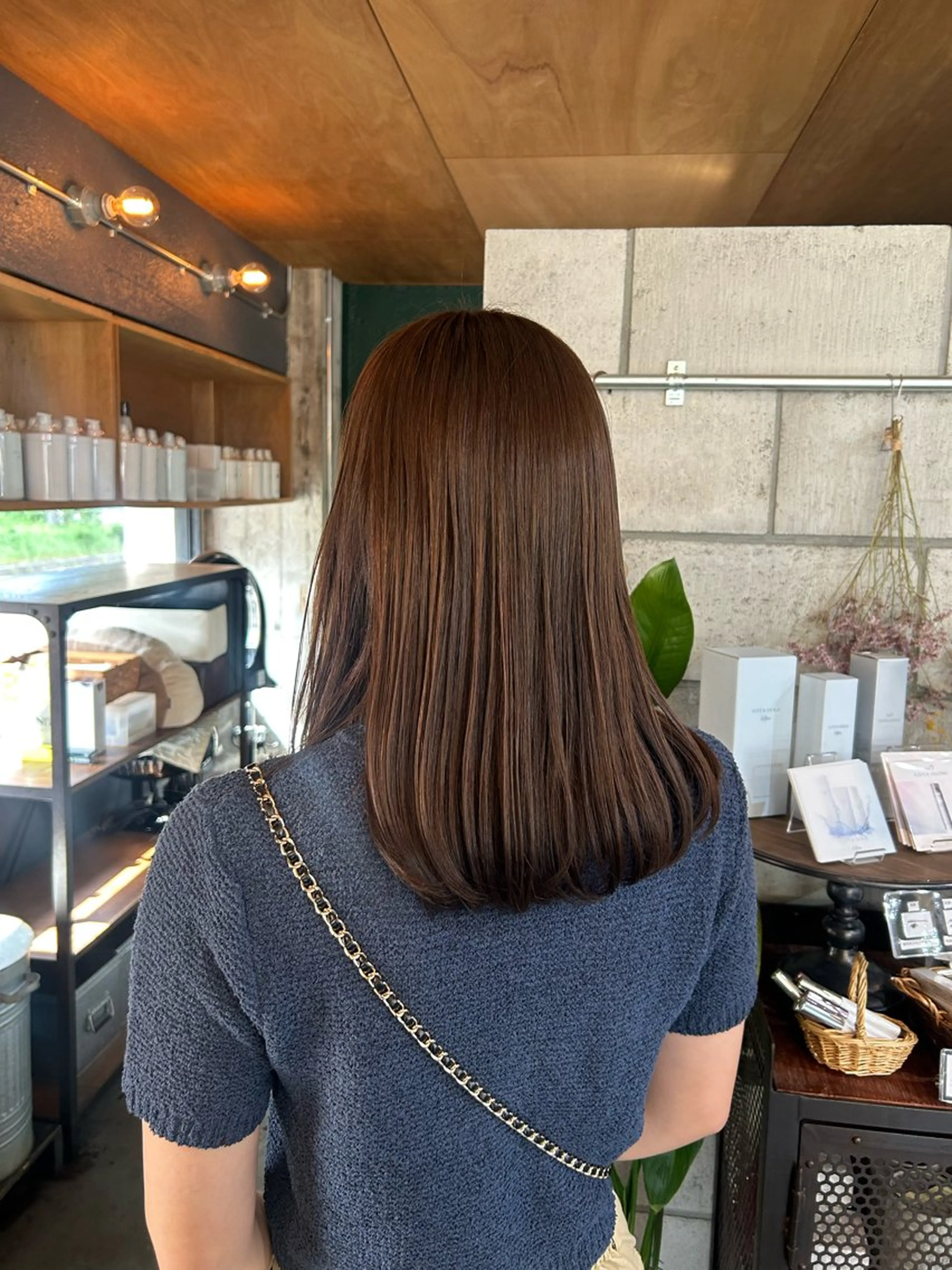 ミディアム カラー ヘアカラー 倉本 美優のヘアスタイル