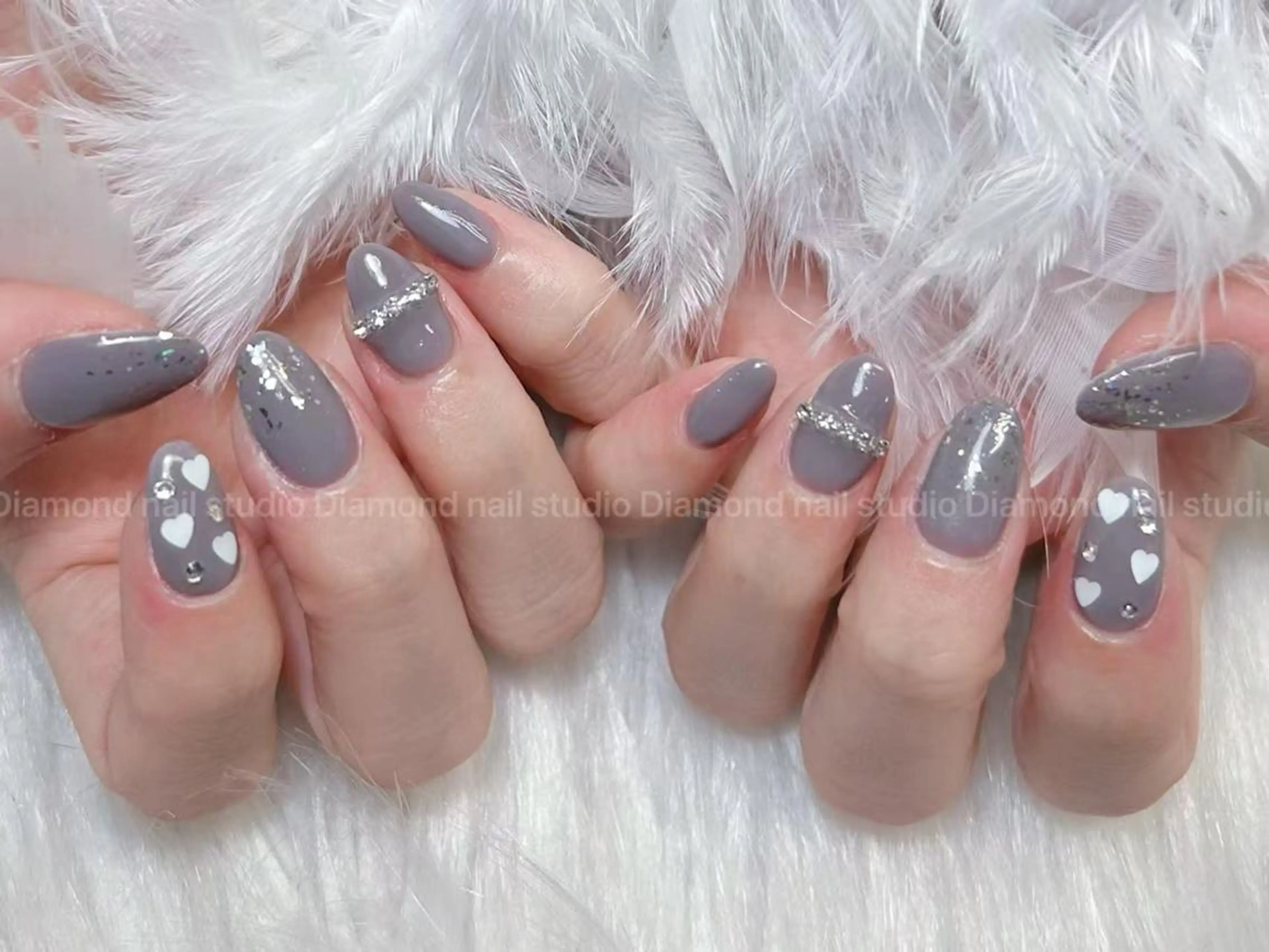 ネイル アートネイル オーロラネイル ガーリー キラキラネイル 韓国ネイル ハンドネイル ハンドケア Diamond ✨のネイルデザイン