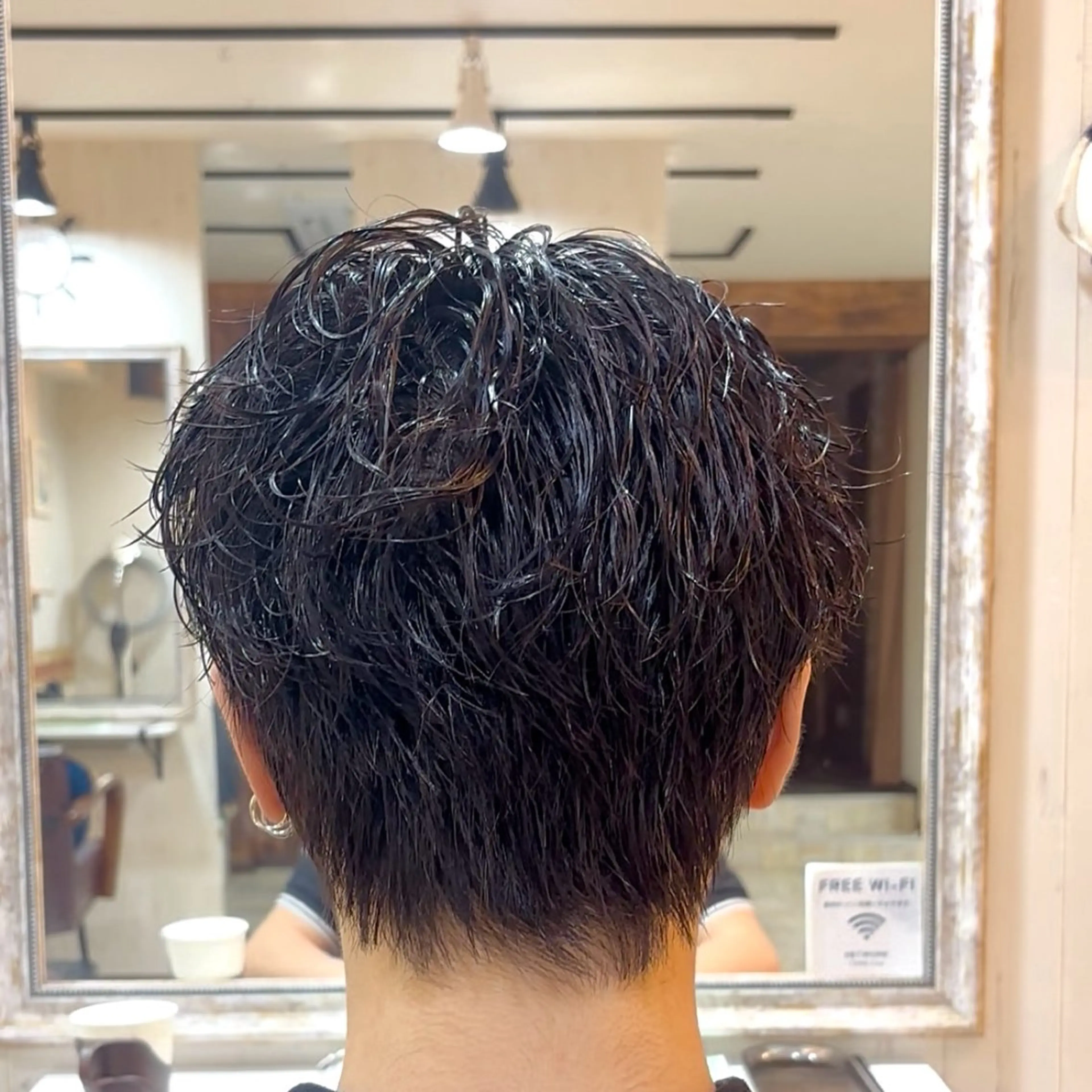 ミディアム メンズ ミディアムパーマ ビジネス メンズパーマ カット ヘッドスパ 桜木町メンズ/垢抜け /💥ルキのヘアスタイル