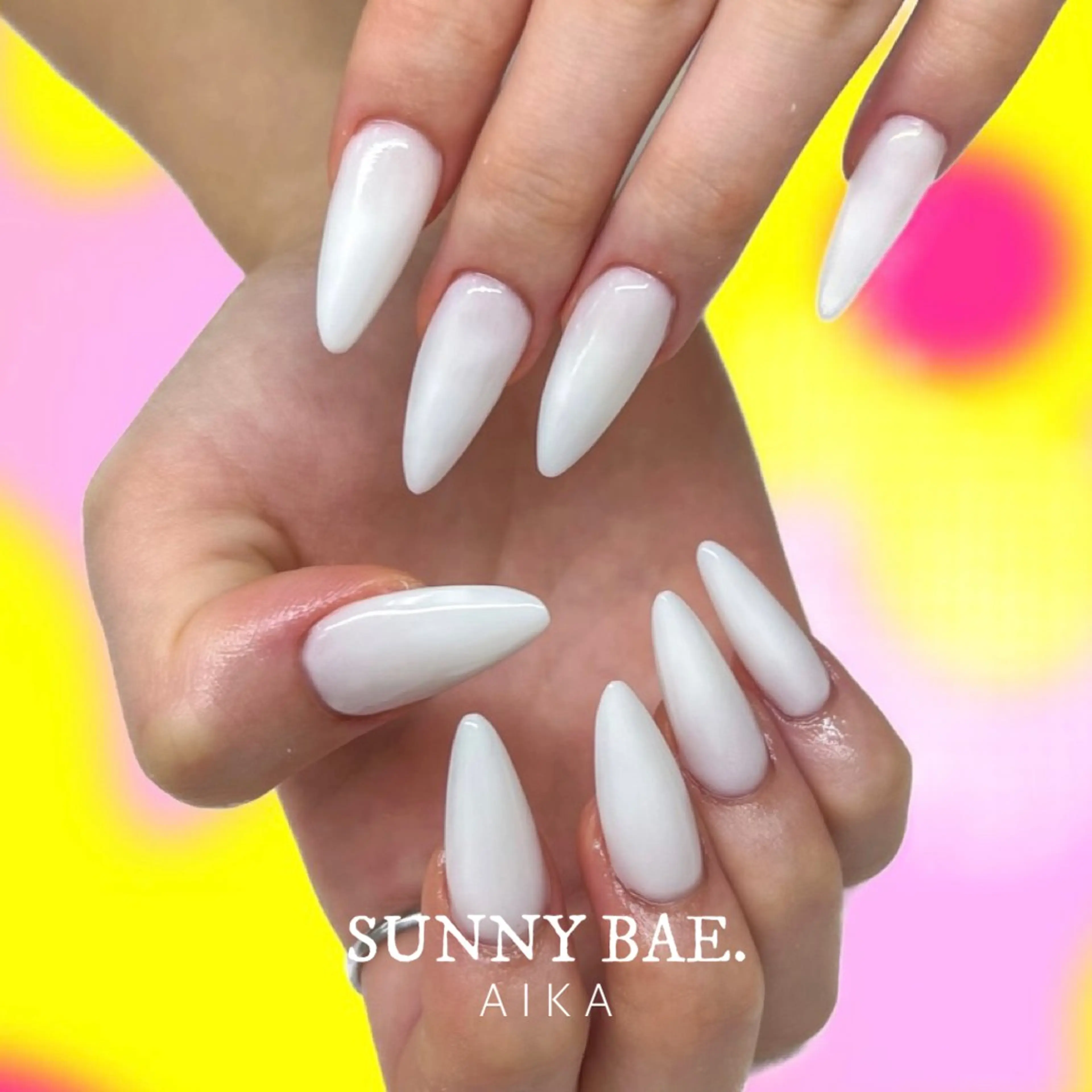 ネイル ジェルネイル キラキラネイル ロングネイル 持ち込み ワンカラーネイル Made By AIKAのネイルデザイン