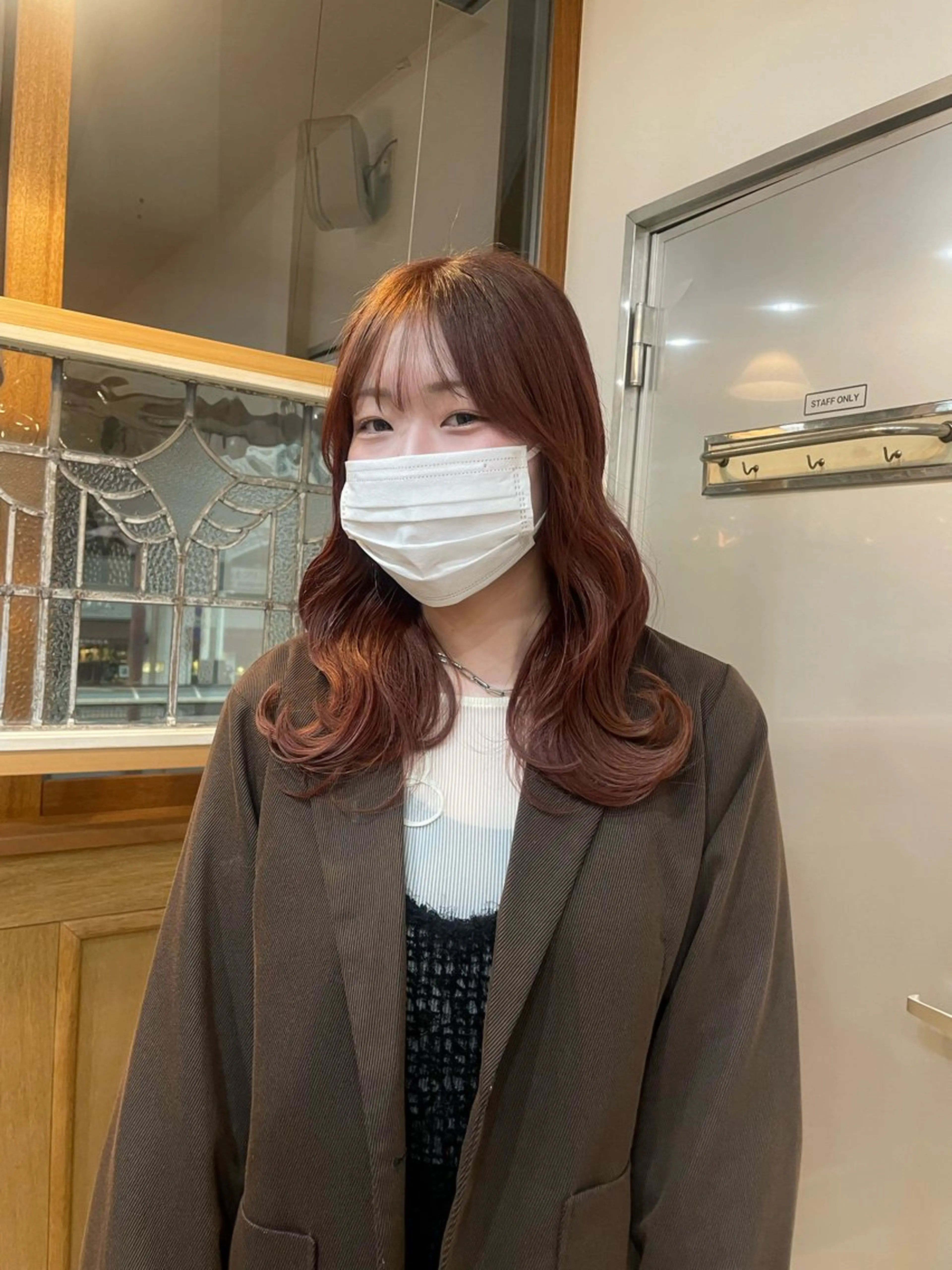 セミロング 顔周りカット 🎀サヤカ🎀のヘアスタイル