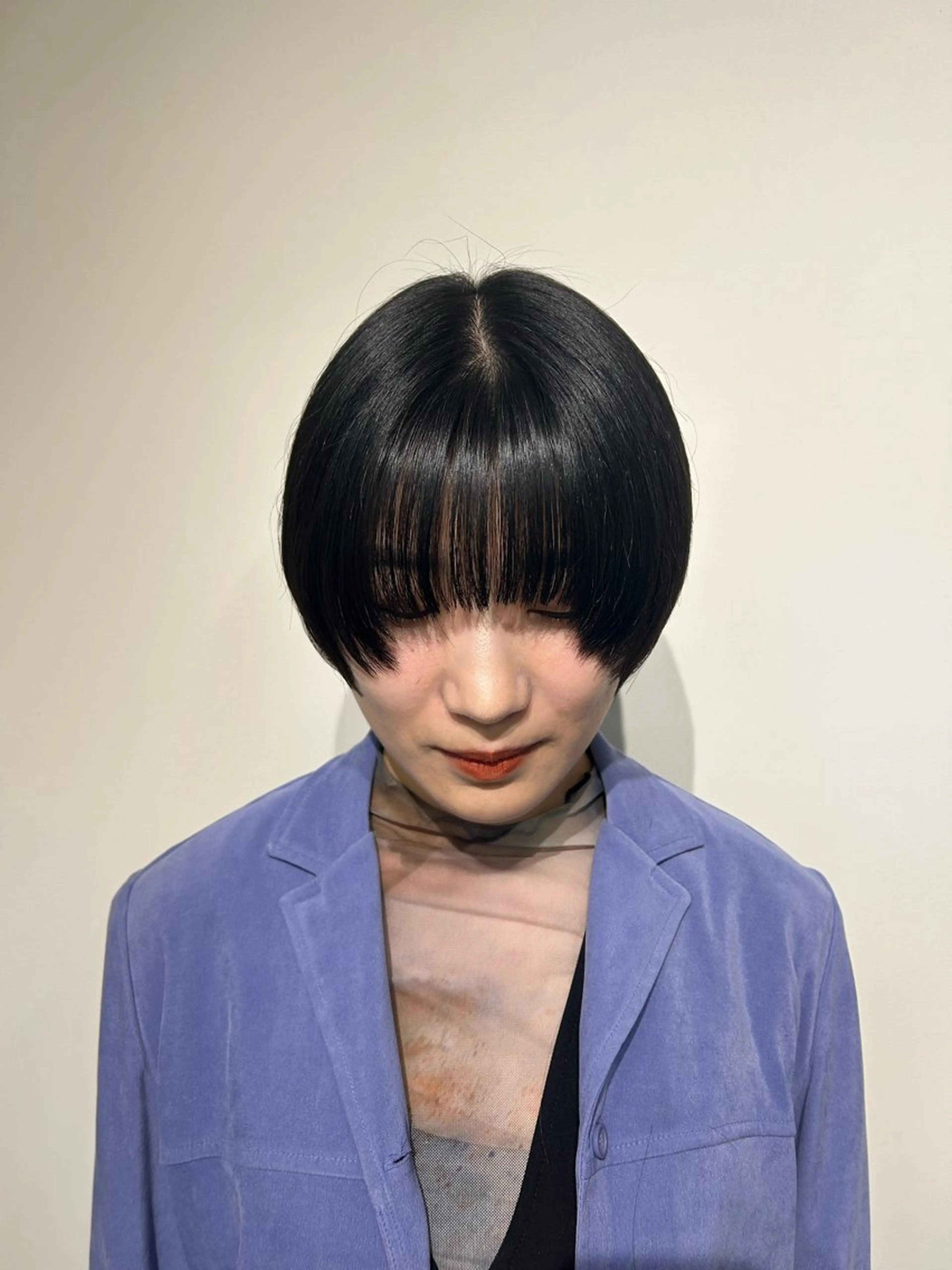 ショート カット トリートメント 新潟/万代/レイヤー 韓国風/明間未来のヘアスタイル