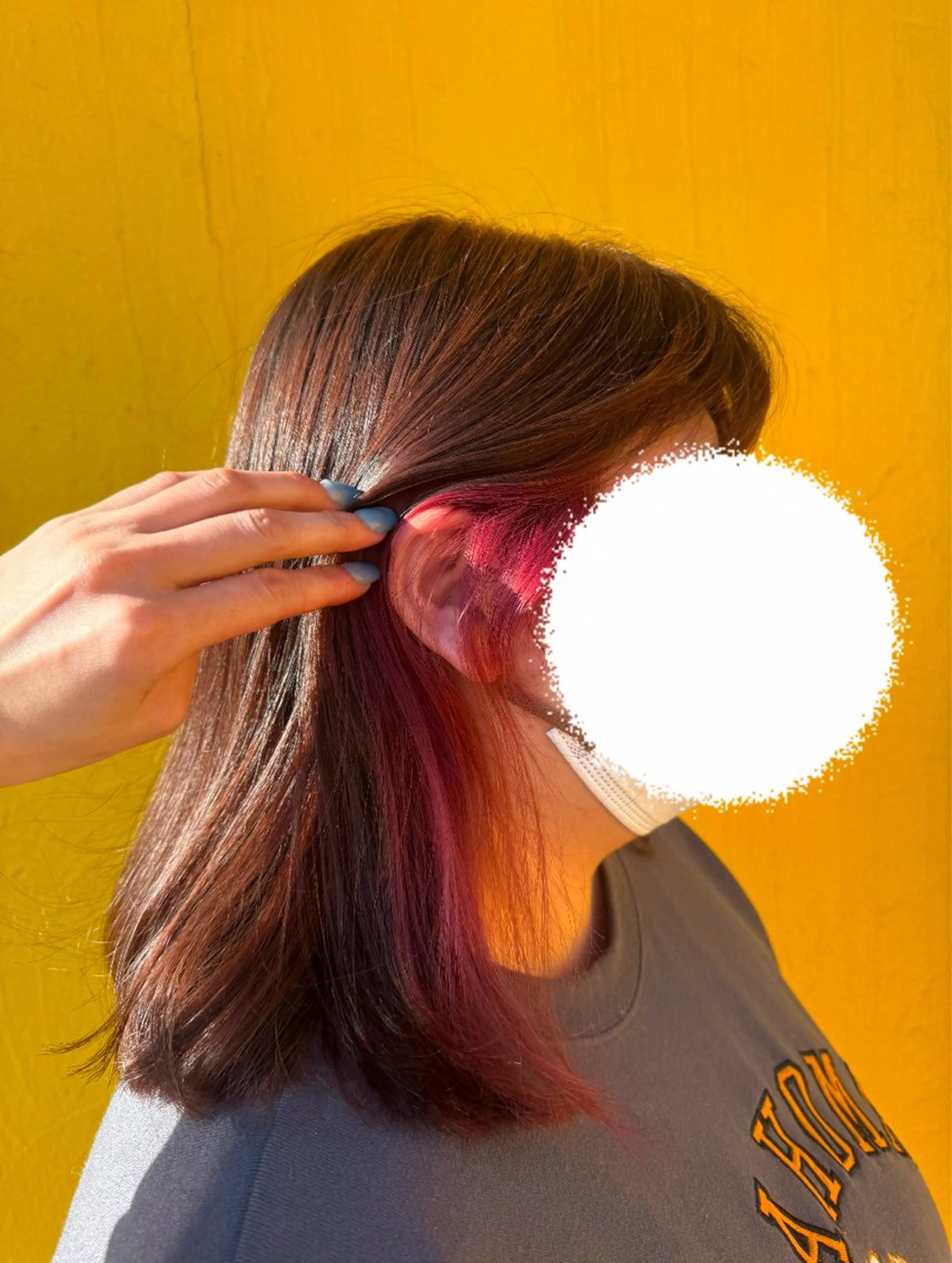 ミディアム カラー ブラウンカラー ピンクカラー カトレア ルシエル所属・久保 樹音のヘアスタイル