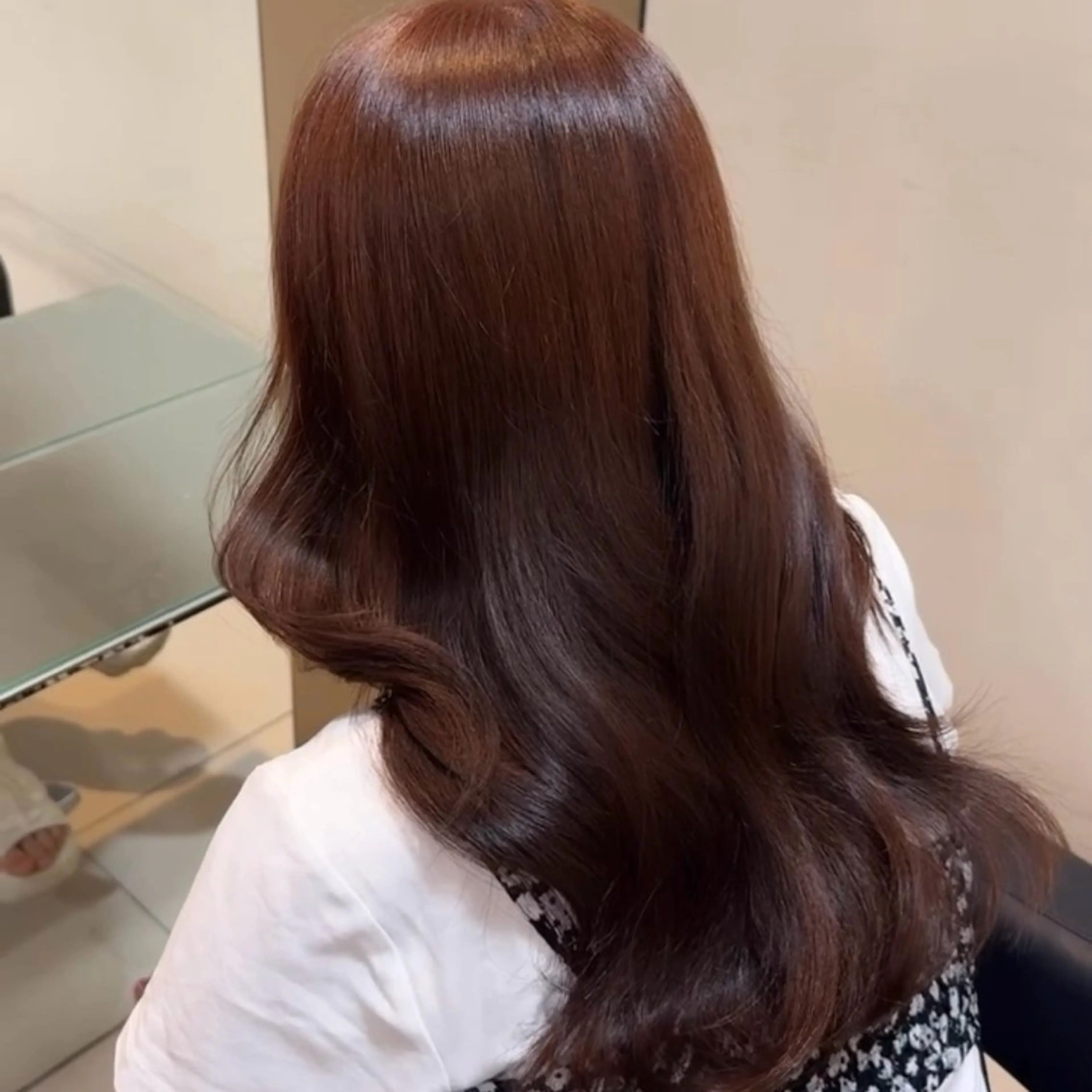 【✨来店2回目以降​〜​リピーター様✨】うる艶💖全体カラー➕髪質改善✨艶MAX💗3ステップトリートメントの写真