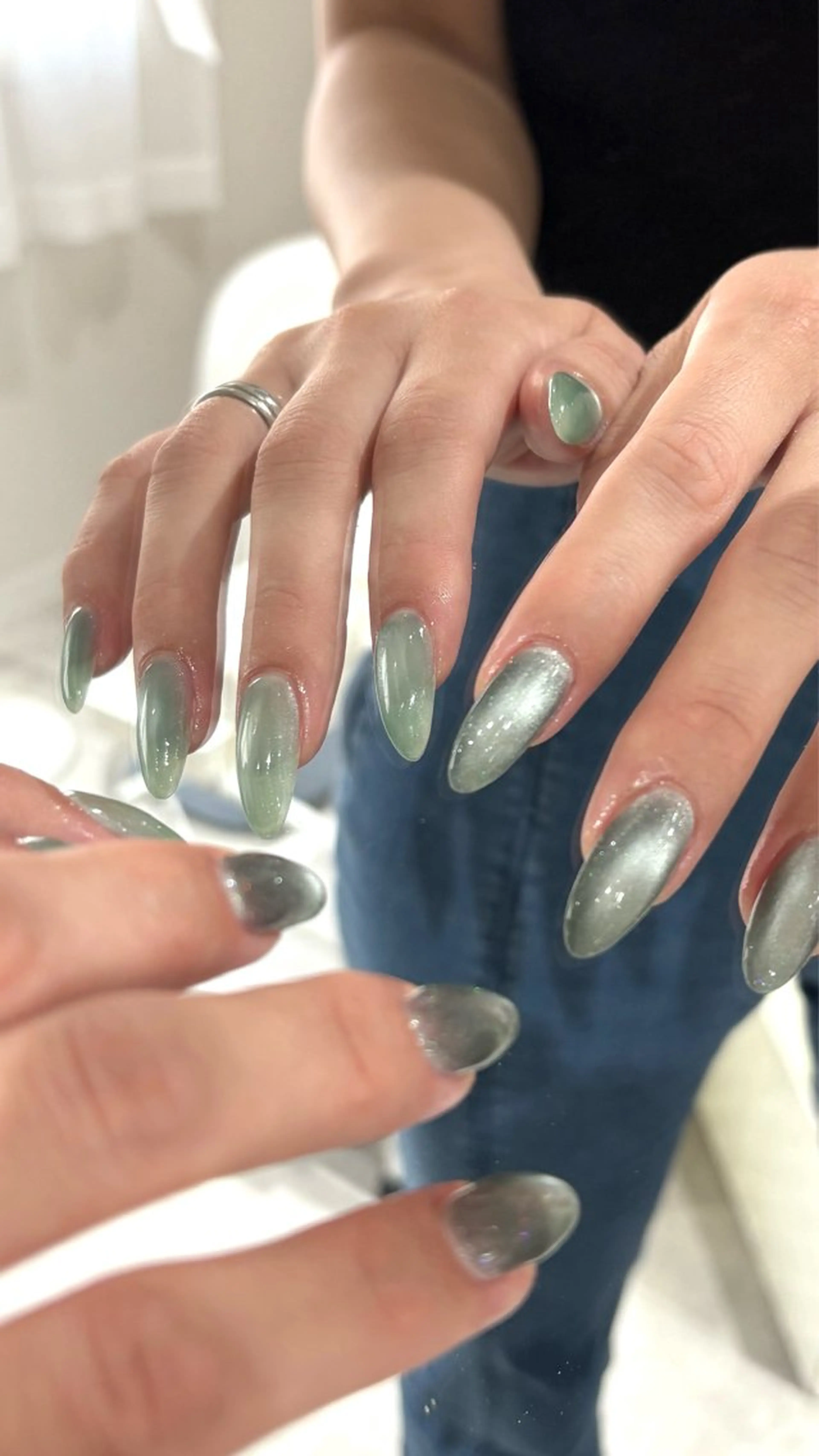 ネイル マグネットネイル ハンドネイル saki 大阪市平野区ネイルのネイルデザイン