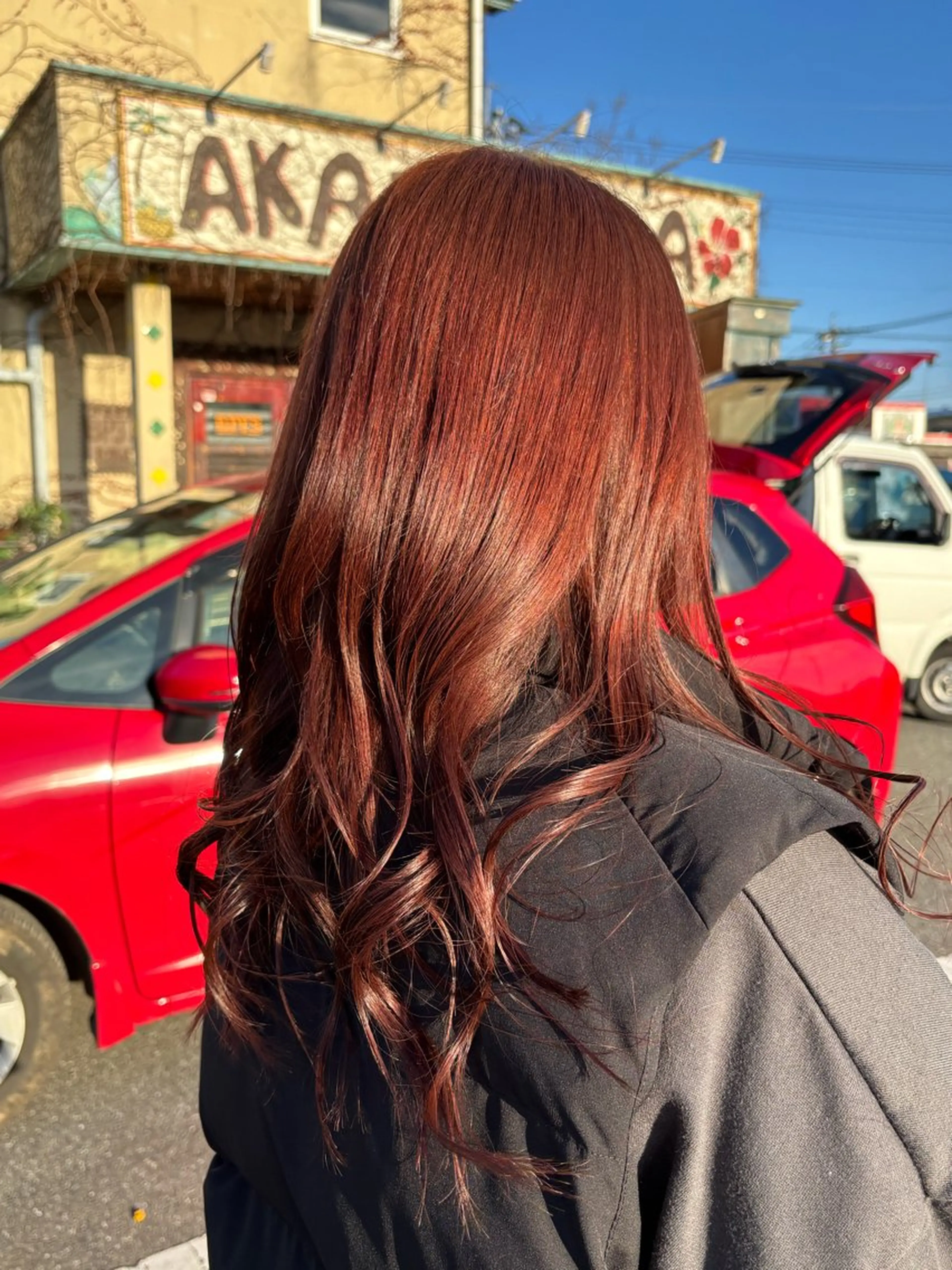 ロング カット ヘアカラー 桑野 葵のヘアスタイル