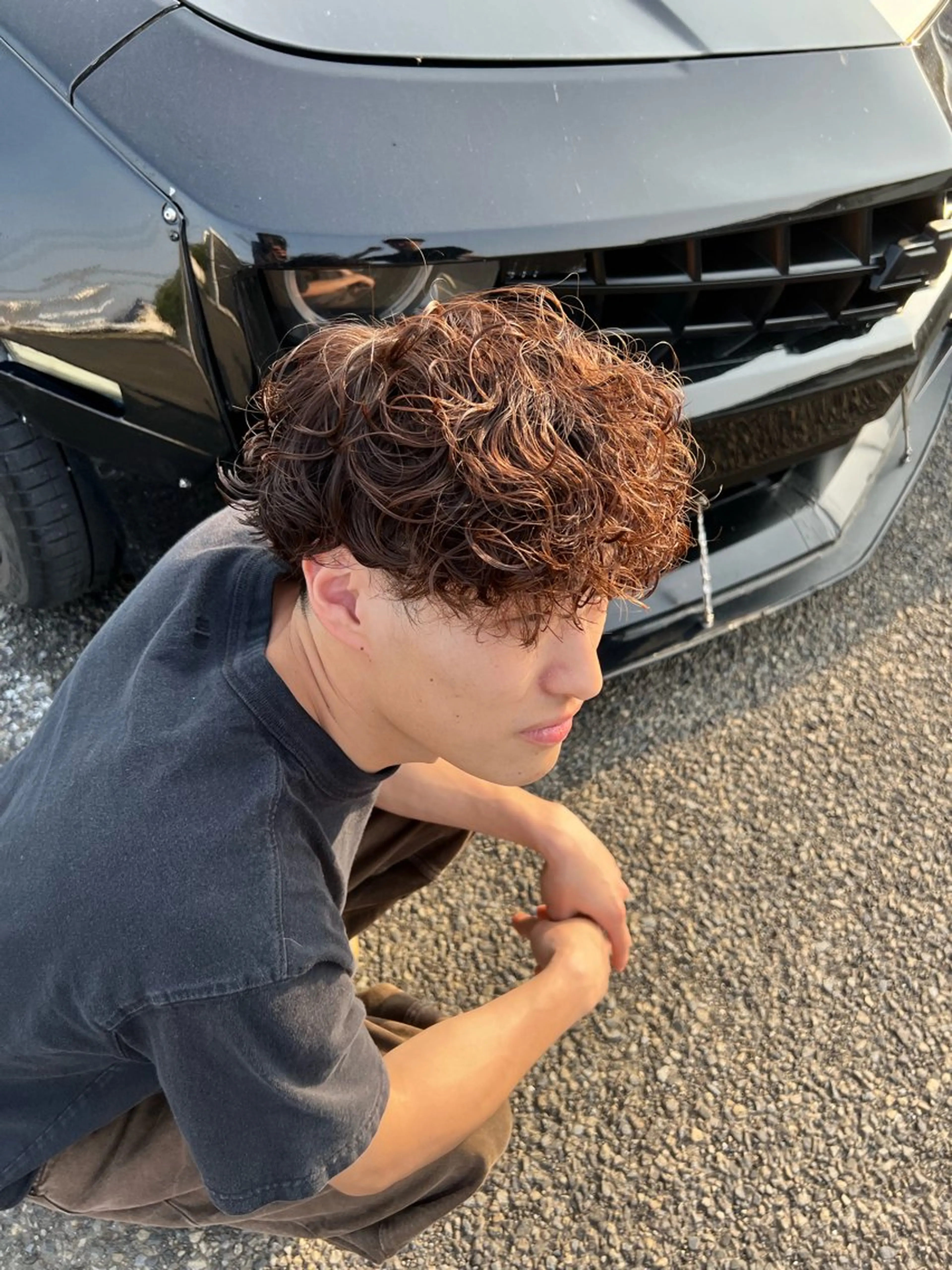 ショート パーマ メンズ メンズパーマ 外国人風カラー カット パーマ トリートメント TABOO.i 早野太郎のヘアスタイル