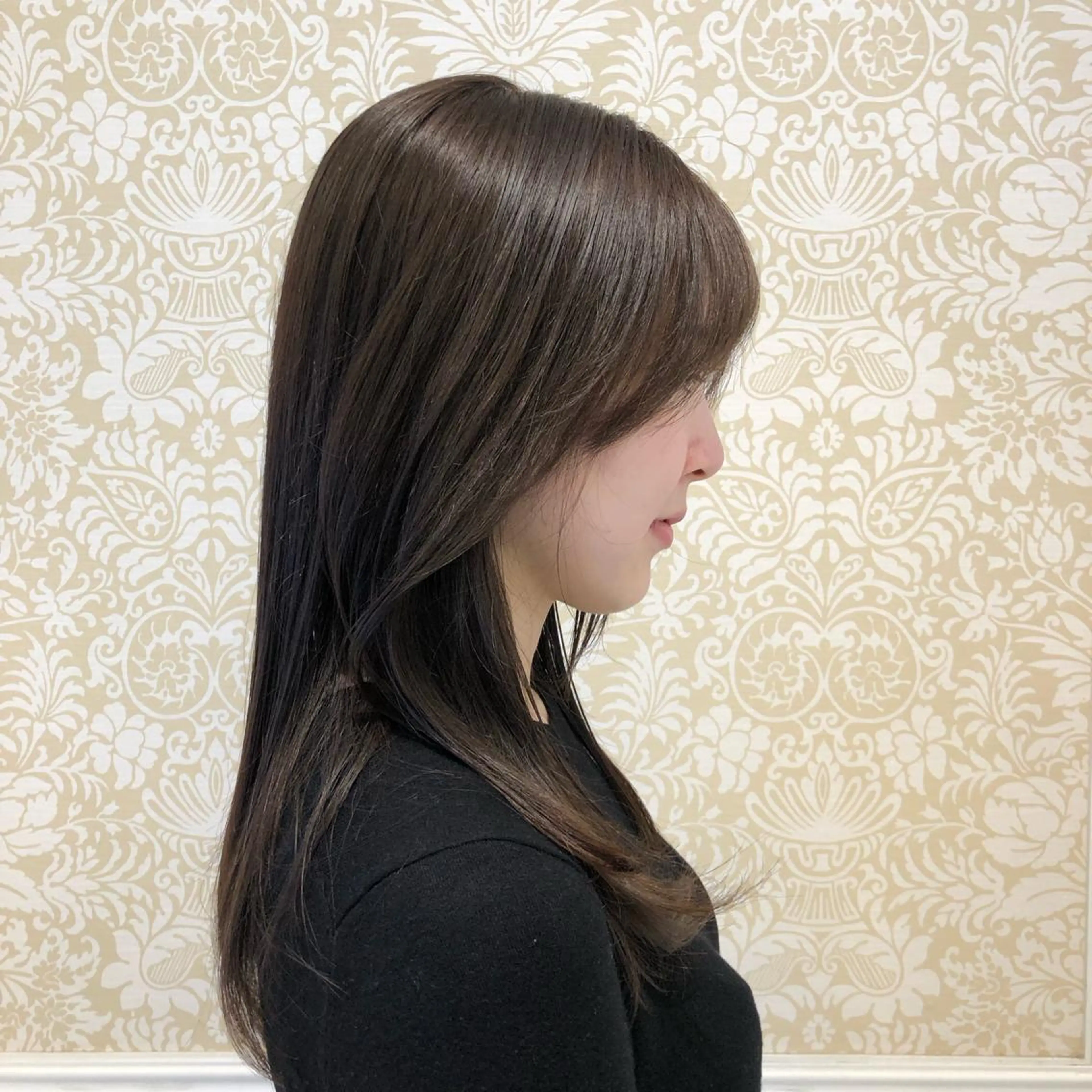 セミロング カラー ヘアカラー トリートメント 🐠寒色系×パーマ 櫻井　麿偉🐏のヘアスタイル