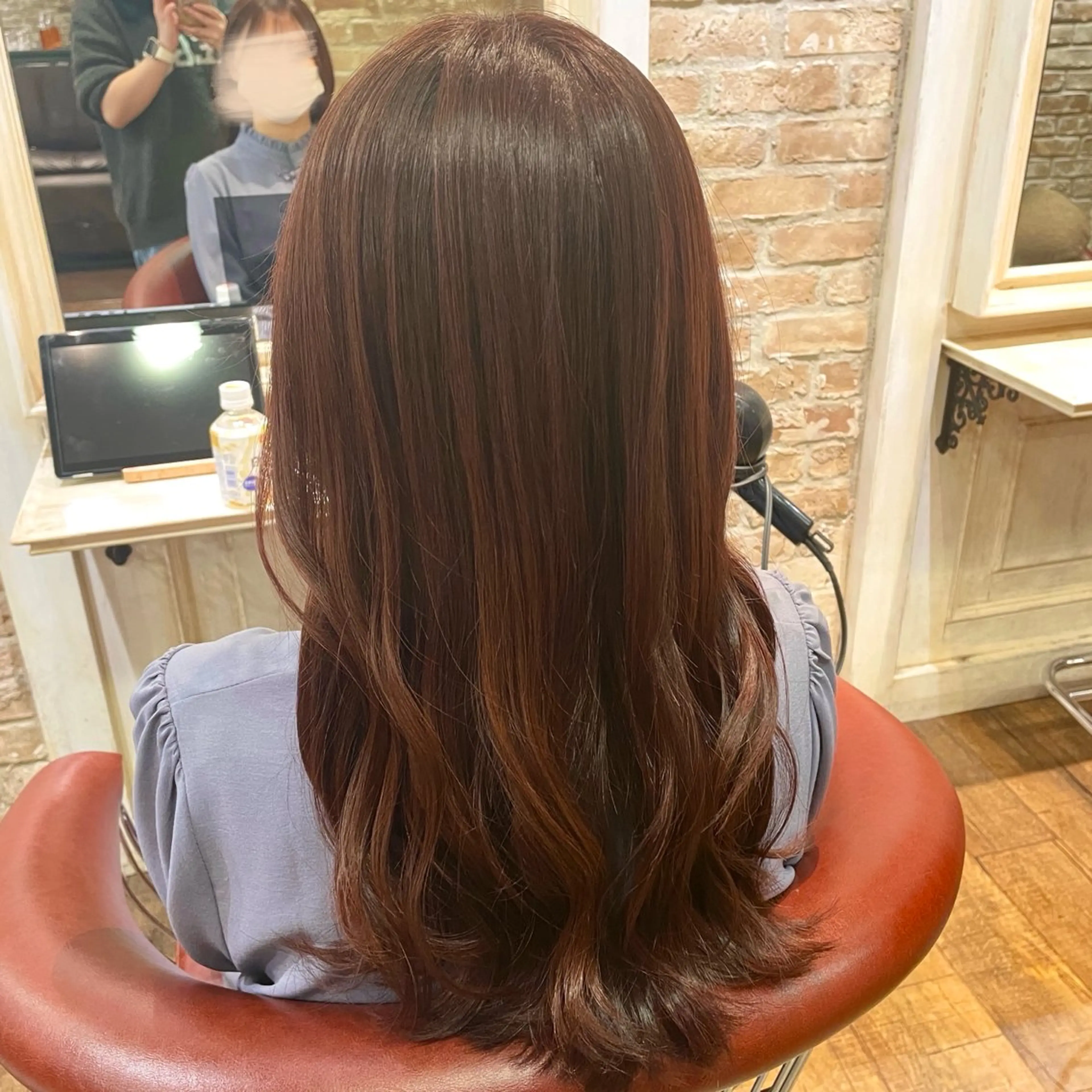 ロング カラー ブラウンカラー ピンクカラー ピンクブラウン 💙加藤 凪桜💙のヘアスタイル