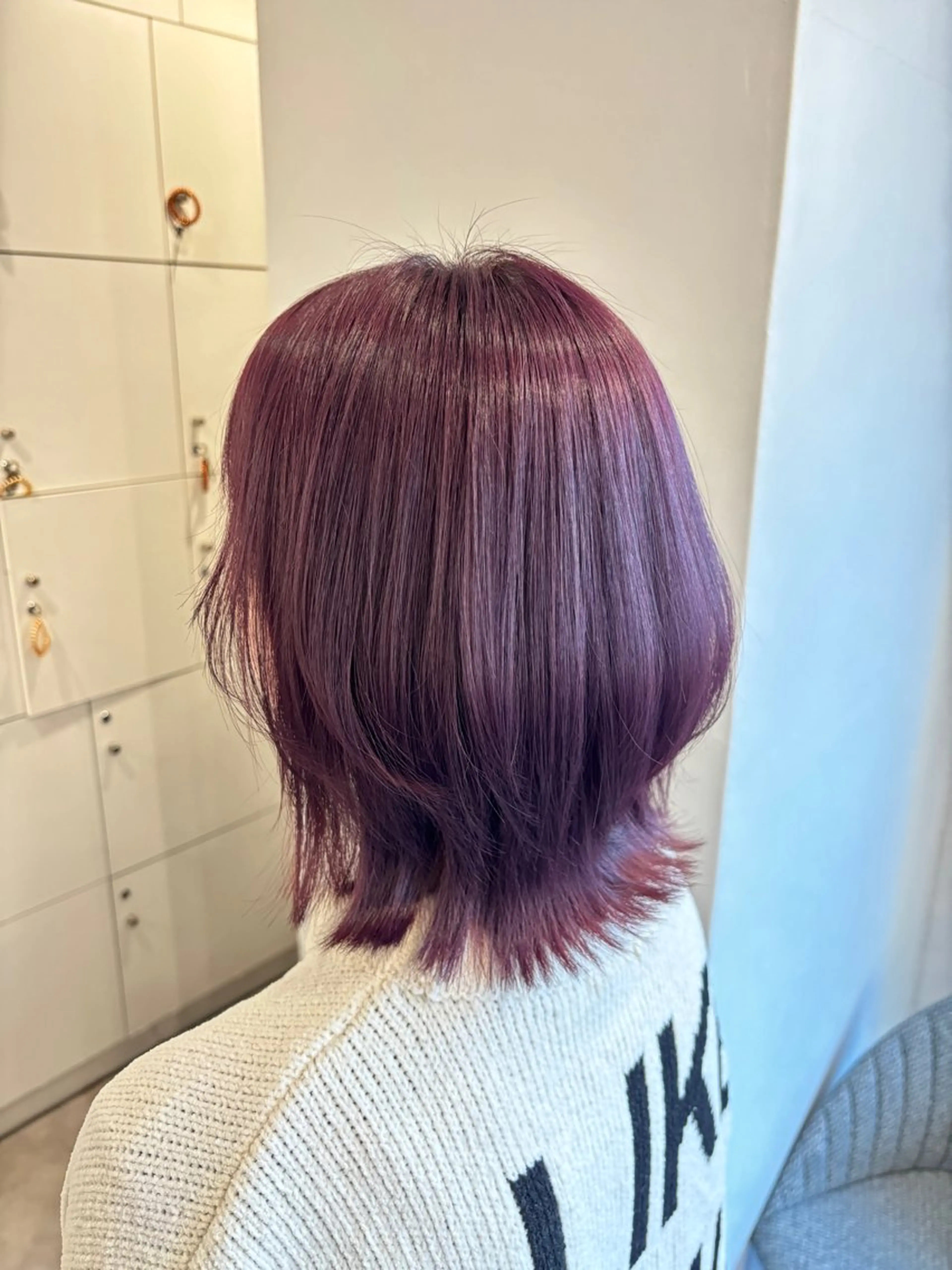 ミディアム カラー カット ヘアカラー SHIAN橋本店 おぐちまほのヘアスタイル