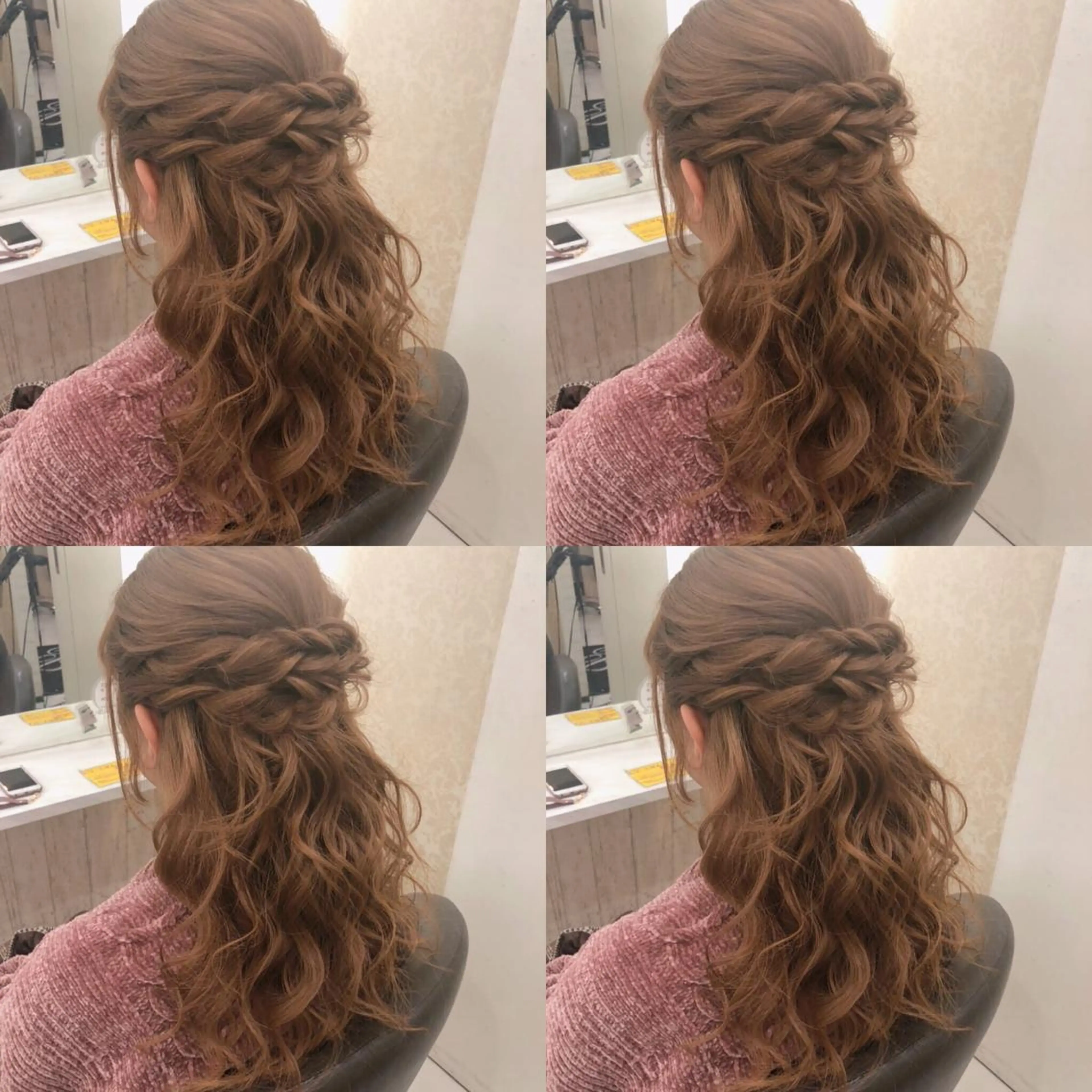 ロング ヘアアレンジ ハーフアップ ヘアセット 🌷MAYU 🌷のヘアスタイル