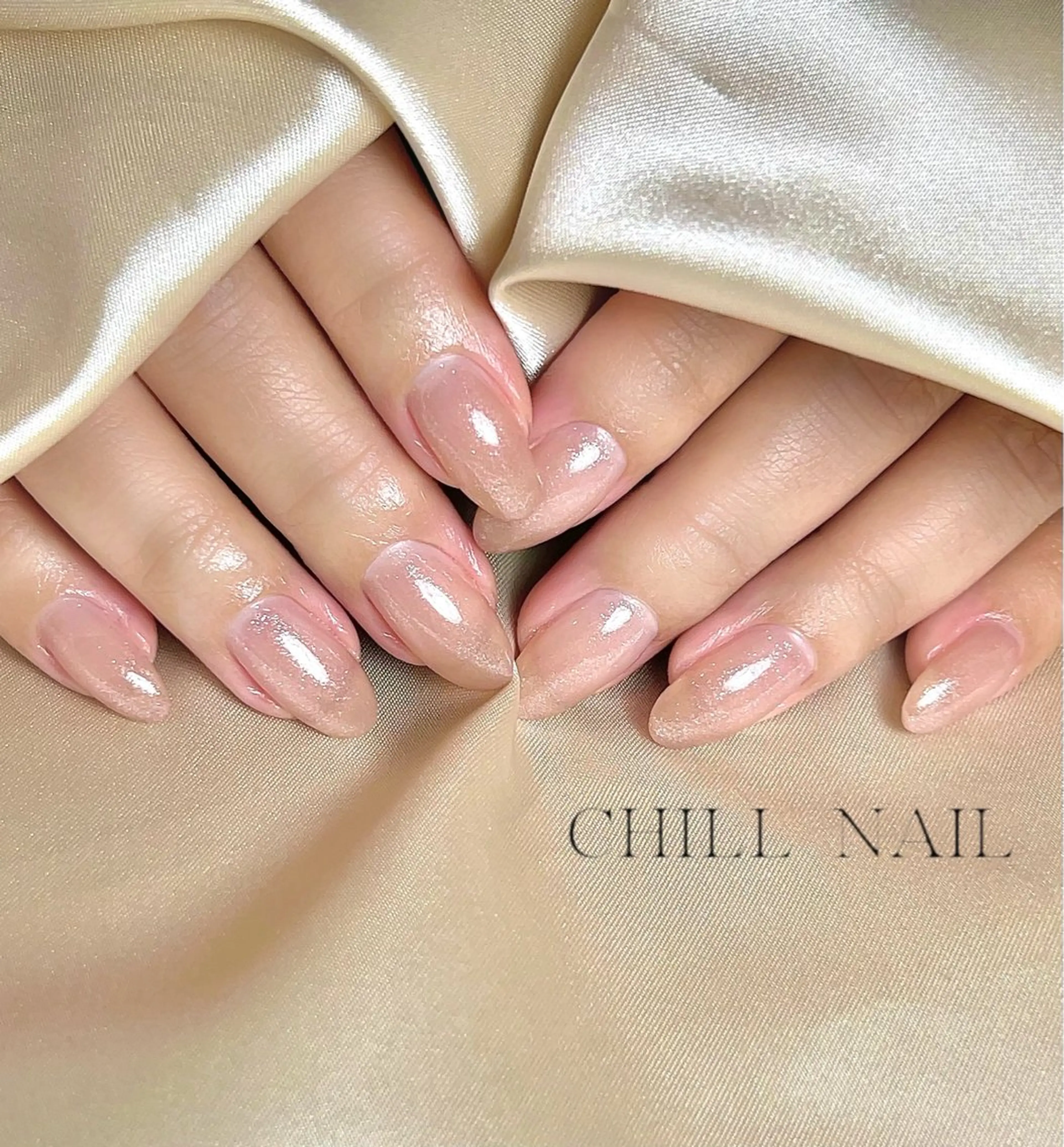 ネイル ブラウン ラメ(グリッター) CHILL NAILのネイルデザイン
