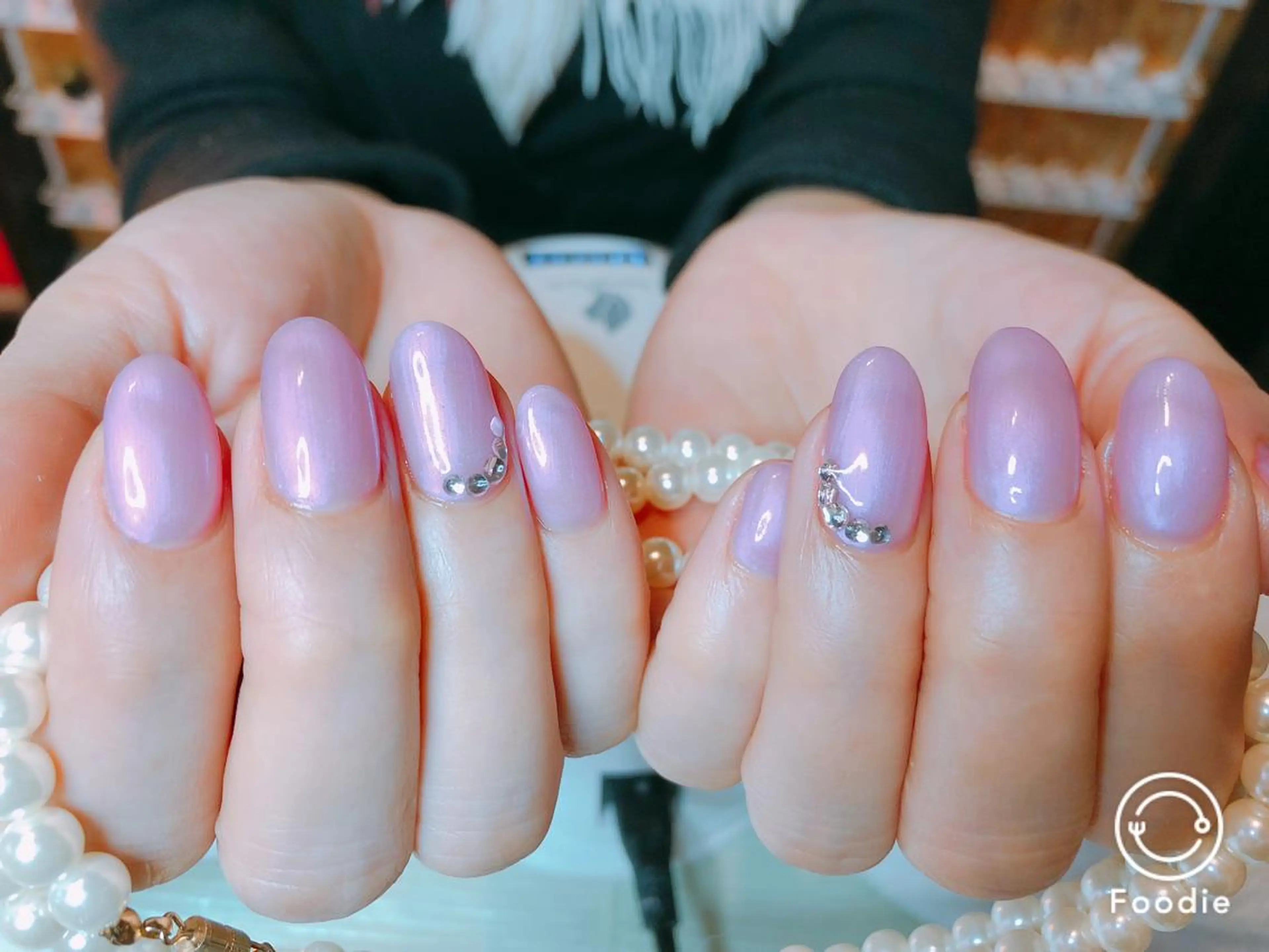 セミロング ネイル ハンドネイル 長さ出し専門 nynaのネイルデザイン