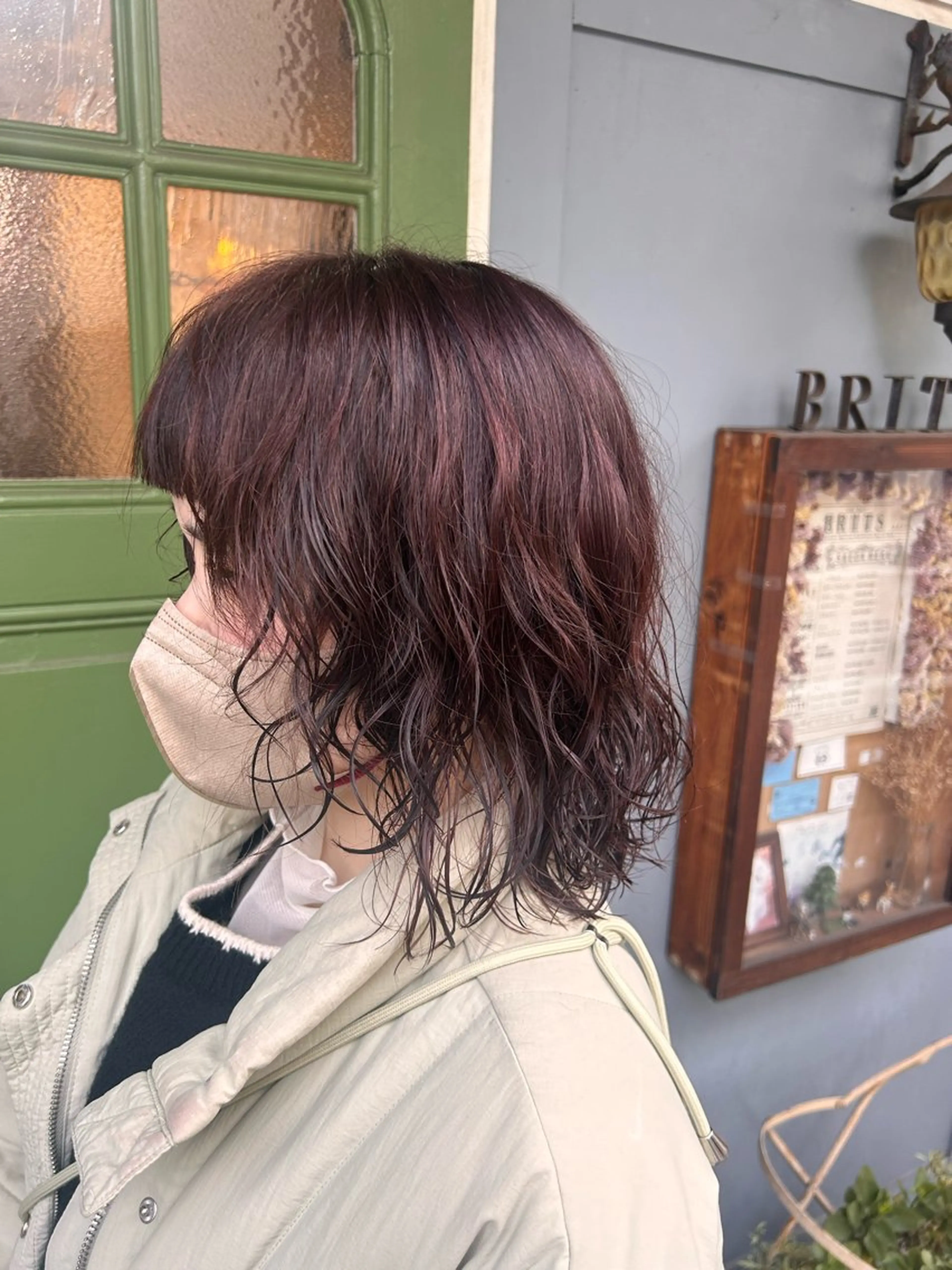 ショート パーマ カット パーマ トリートメント 清水千優/パーマ/透 明感カラー/メンズのヘアスタイル