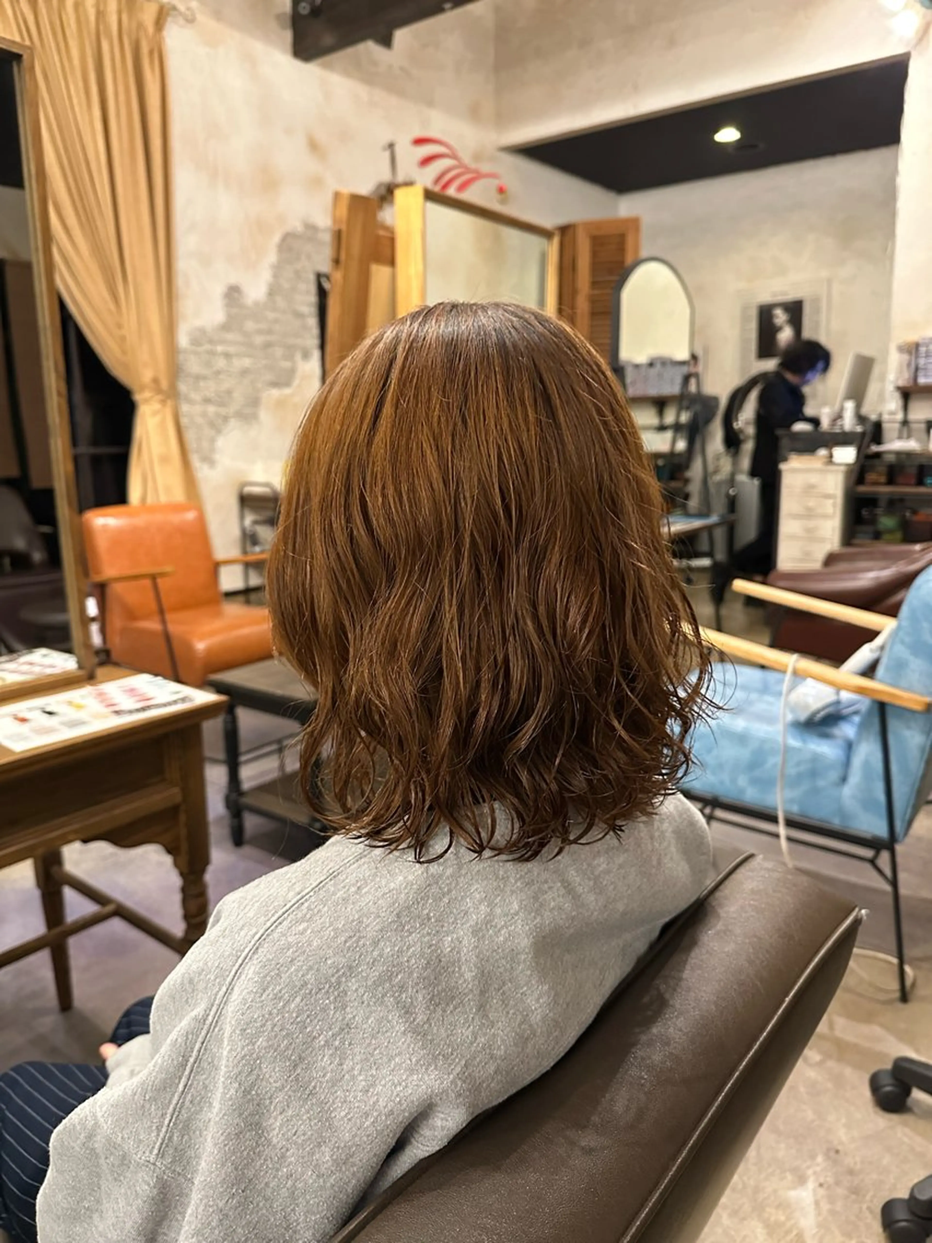 ミディアム パーマ ミディアムパーマ ボブ 🦖ノザワ リンカ🦖のヘアスタイル