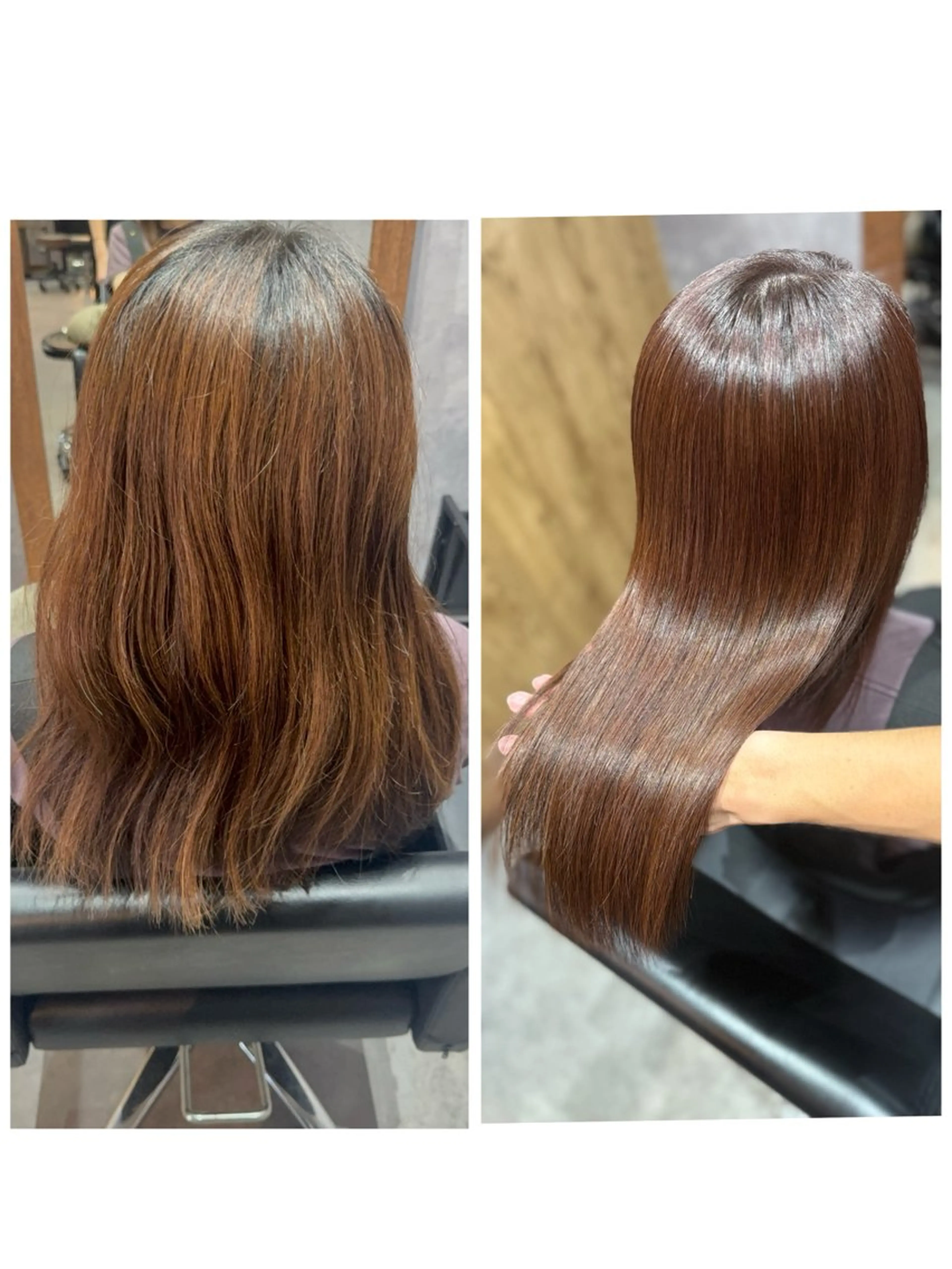 初回限定✨カット+カラー+縮毛矯正+髪質改善トリートメントの写真