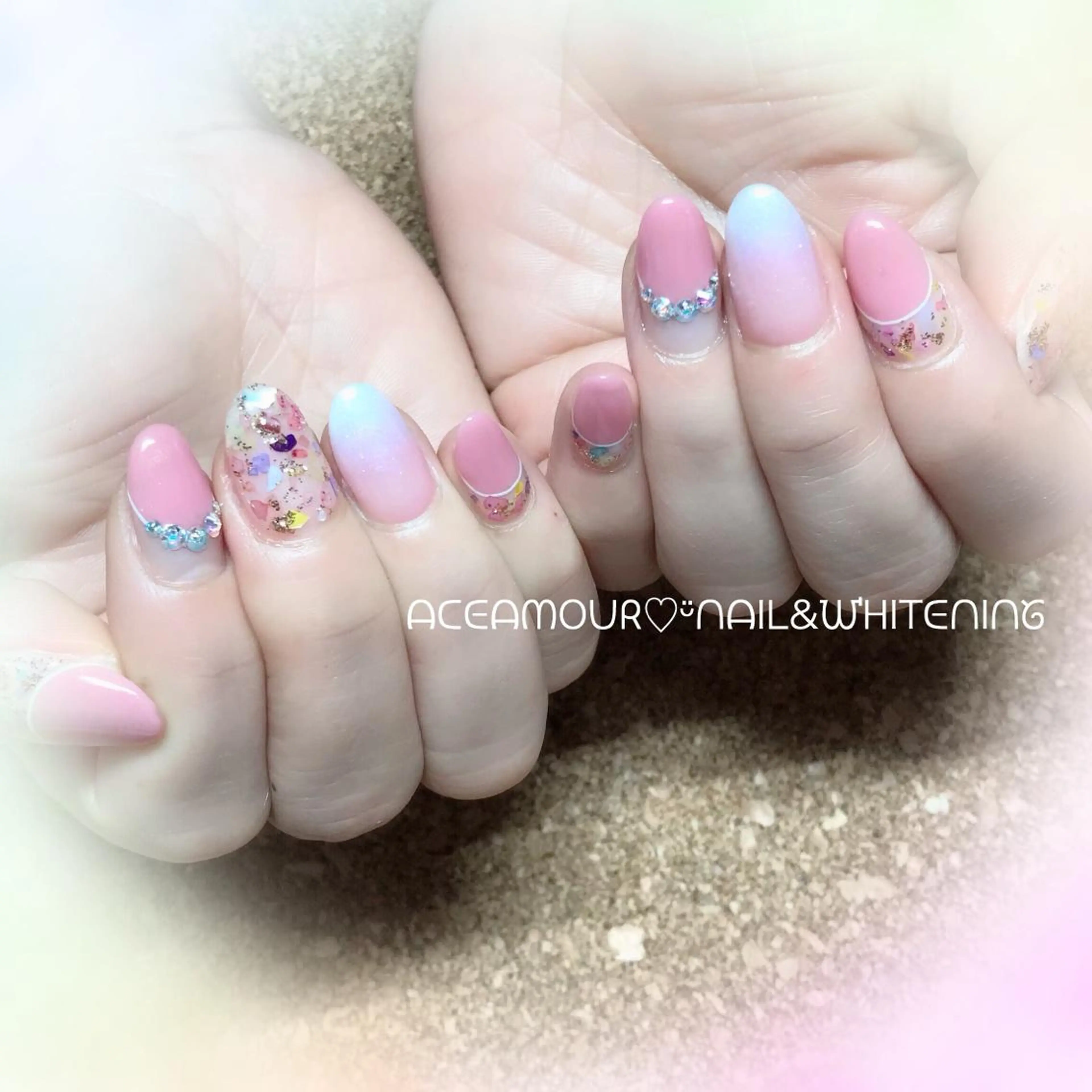 ネイル ネイル/耳つぼ /新ホワイトニングのネイルデザイン