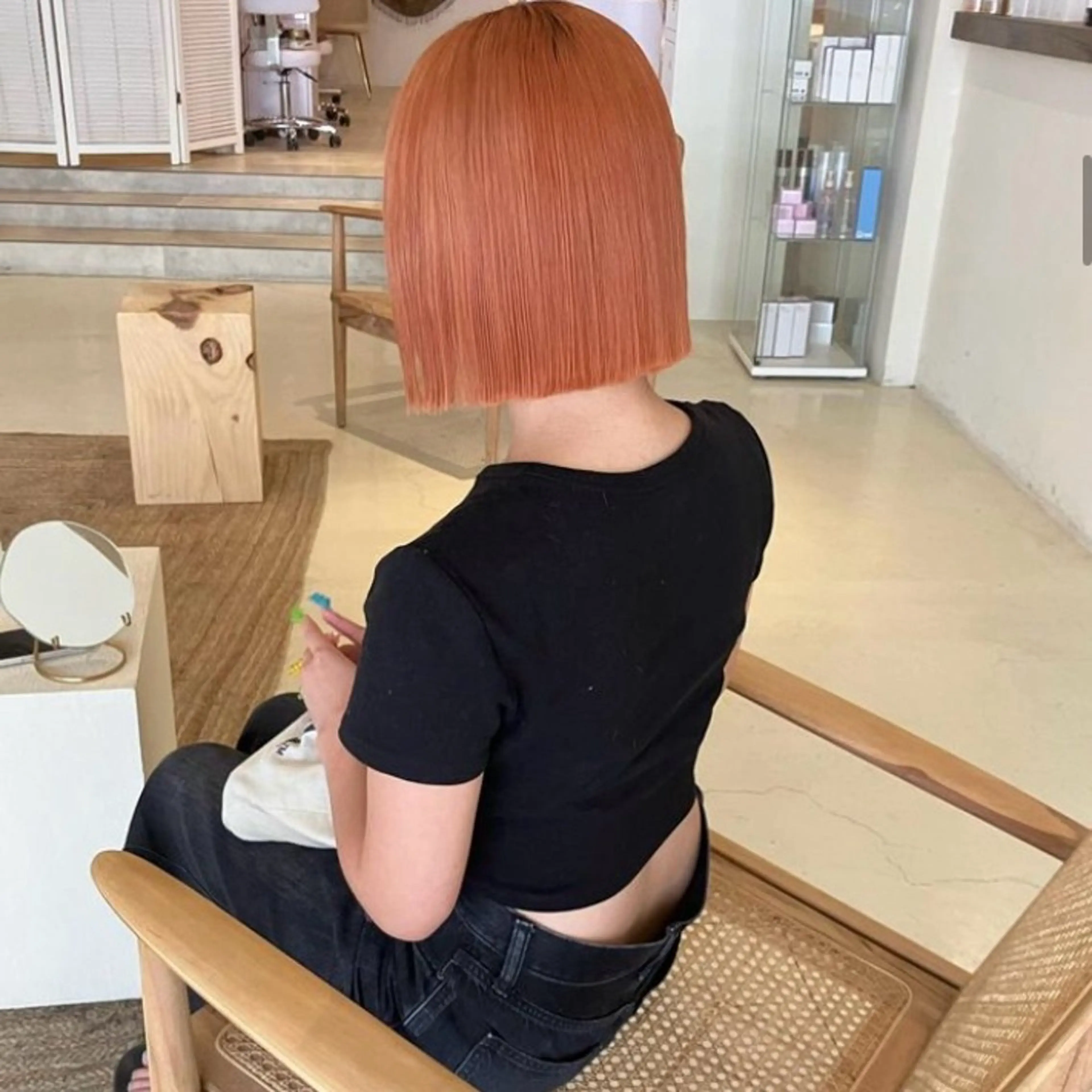 ミディアム カラー カット ヘアカラー トリートメント chlom所属・🌱大人ハイトーン RENのヘアスタイル