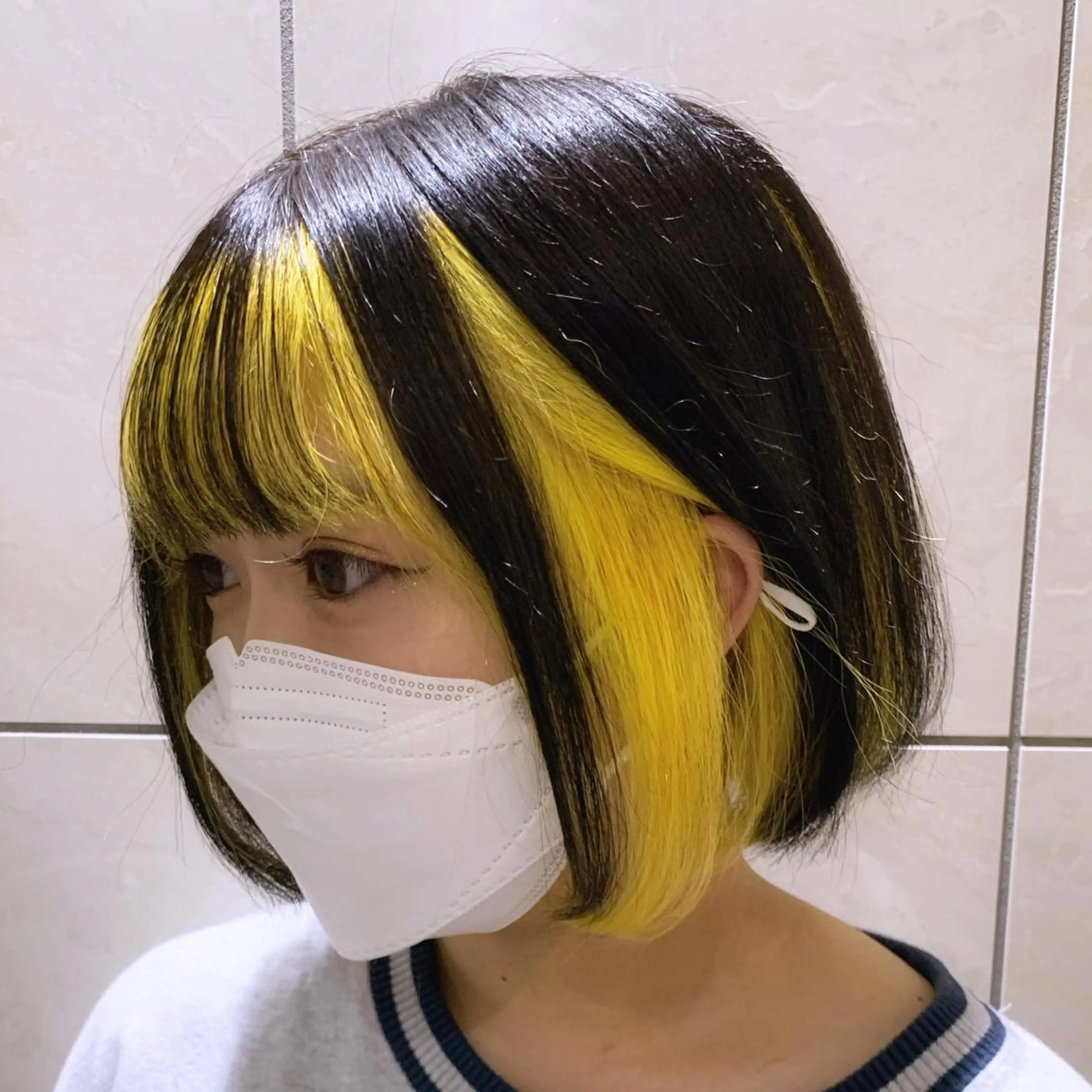 ミディアム カラー インナーカラー ヘアカラー トリートメント 似合わせ松本 容政のヘアスタイル