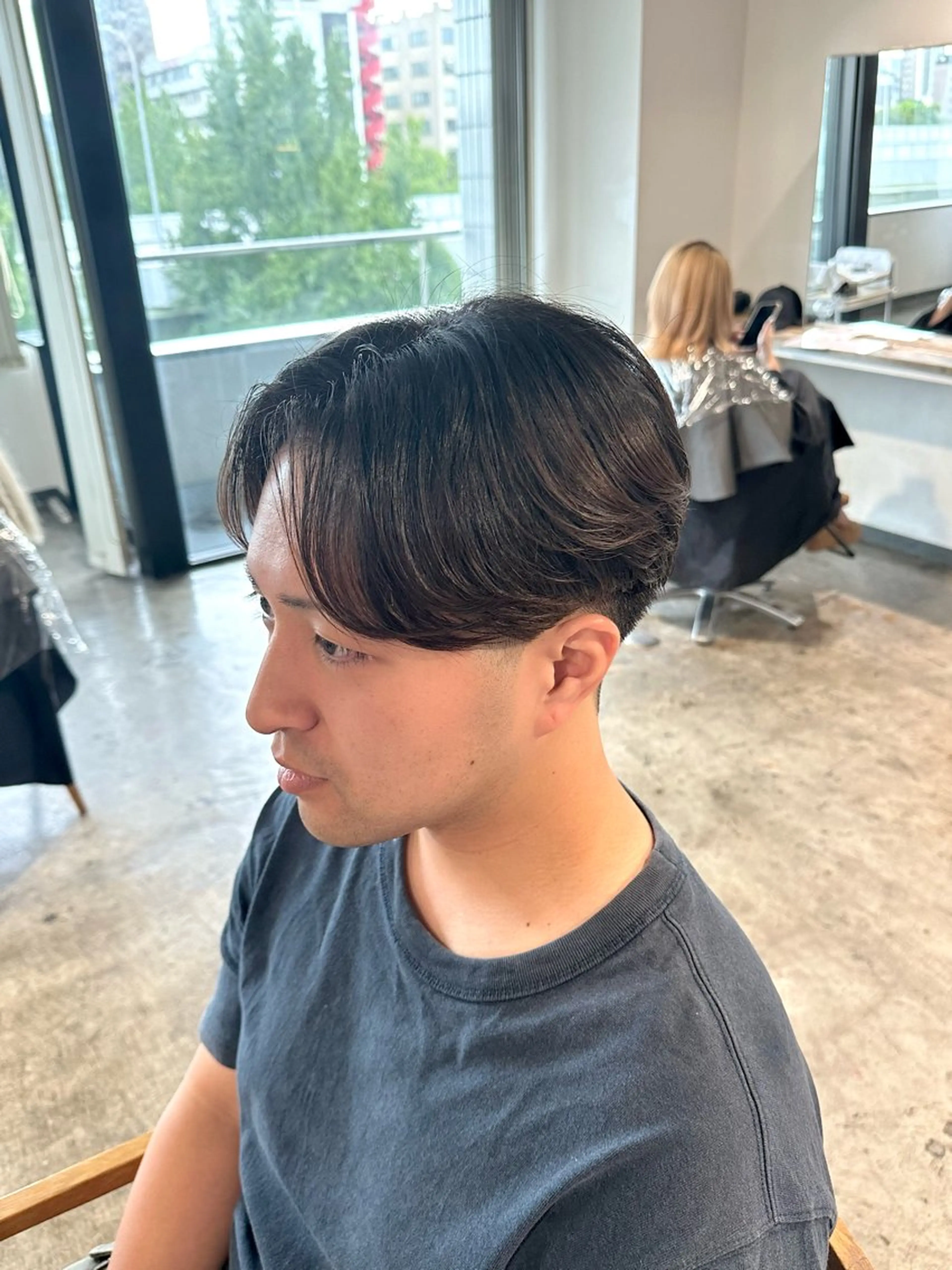 メンズ センターパート メンズパーマ 刈り上げ カット 骨格補正施術/メンズ 専門美容師/YUYAのヘアスタイル