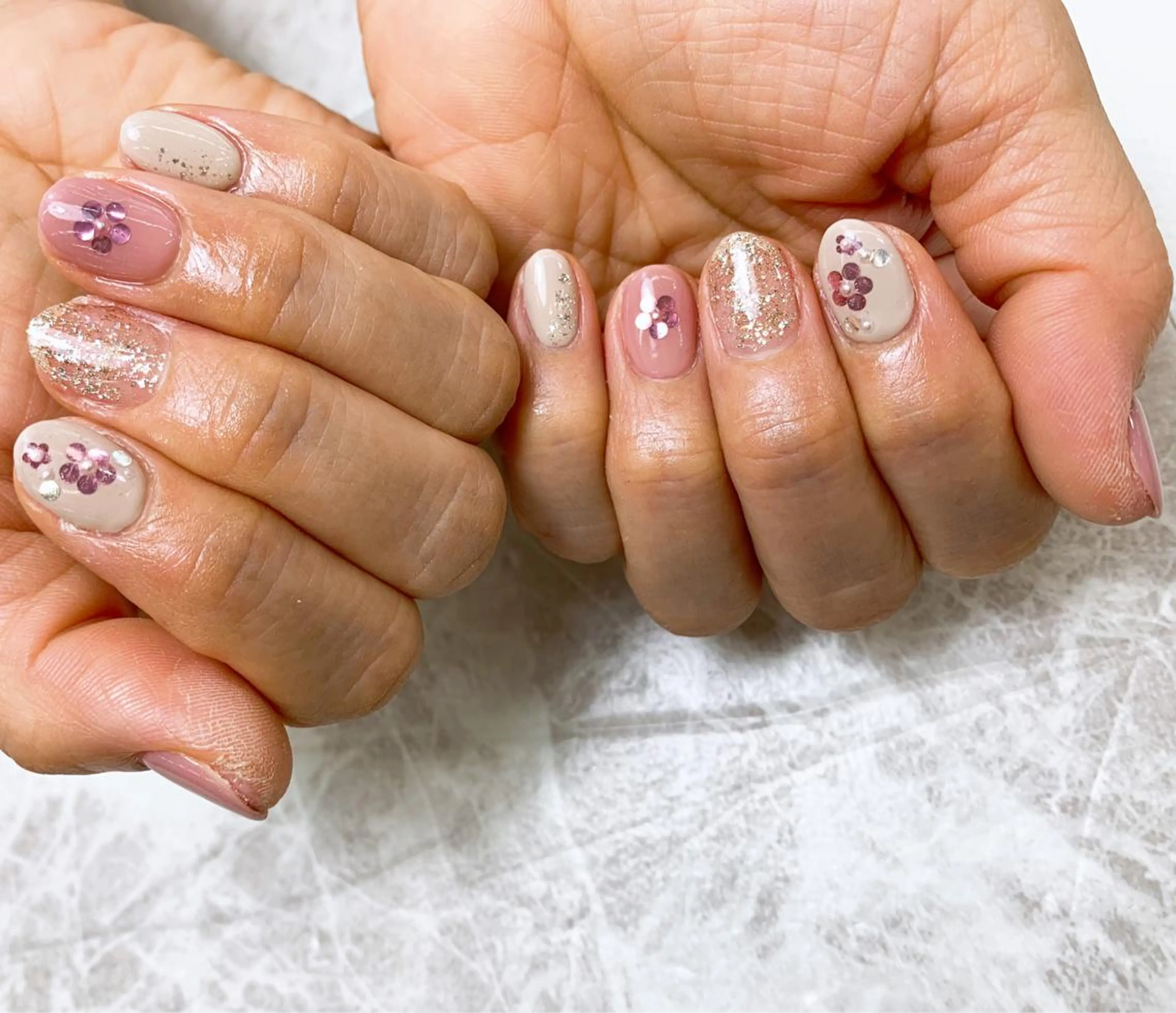 ネイル ⭐︎休業中の練習⭐︎ JNA認定講師髙橋のネイルデザイン