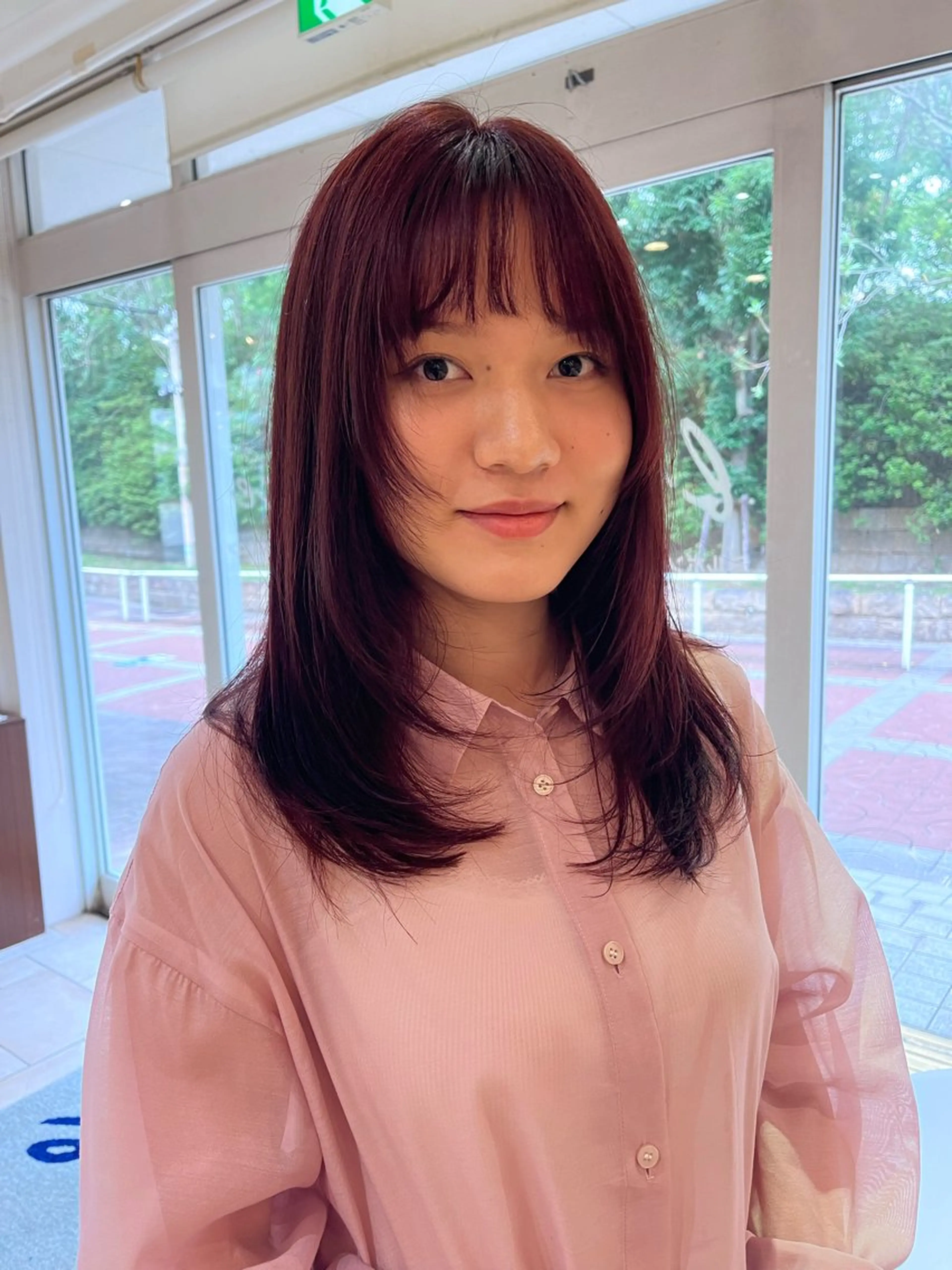 セミロング レイヤー/暖色/ 髪質改善/永礼芳果のヘアスタイル