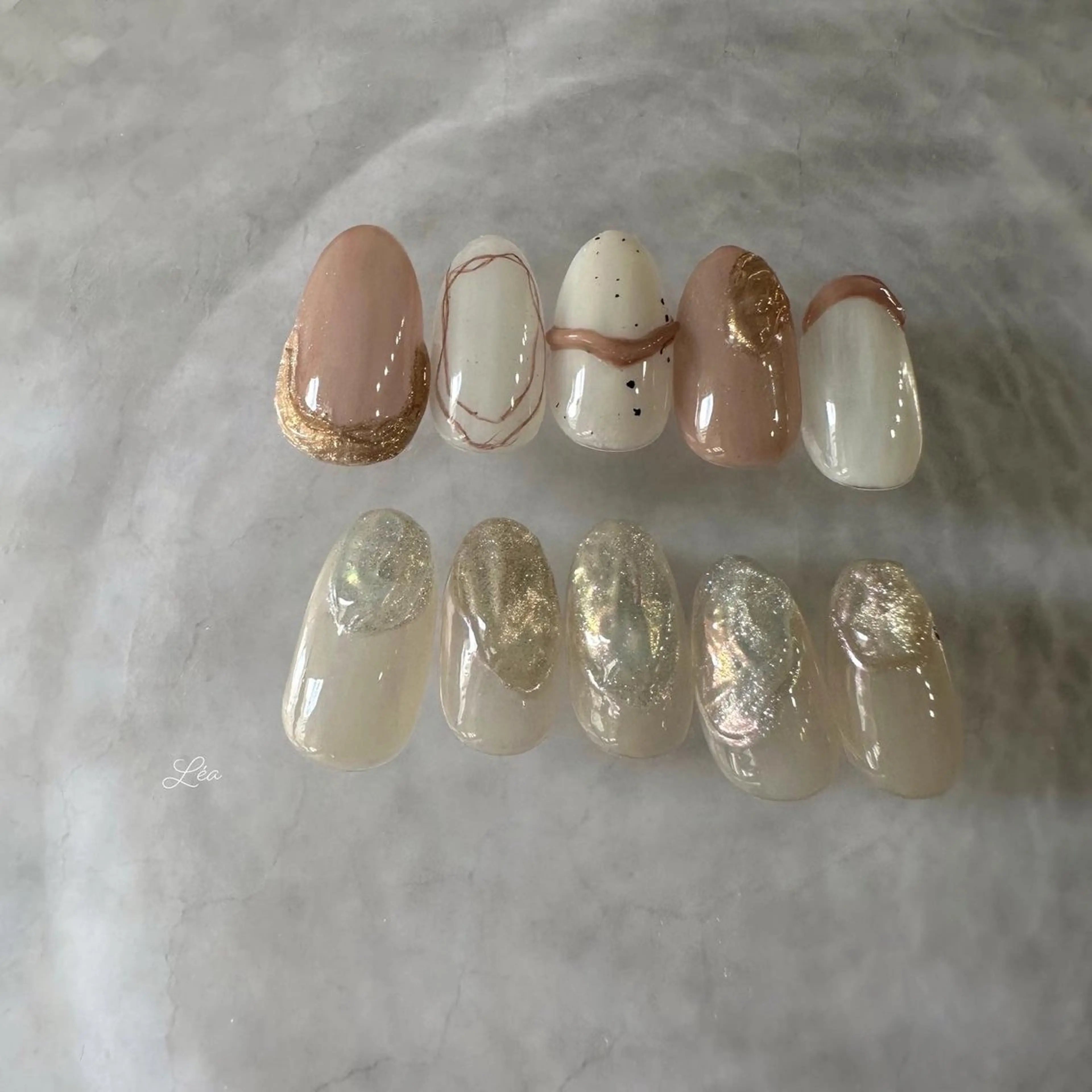 ネイル ジェルネイル パラジェル Léa nailのネイルデザイン