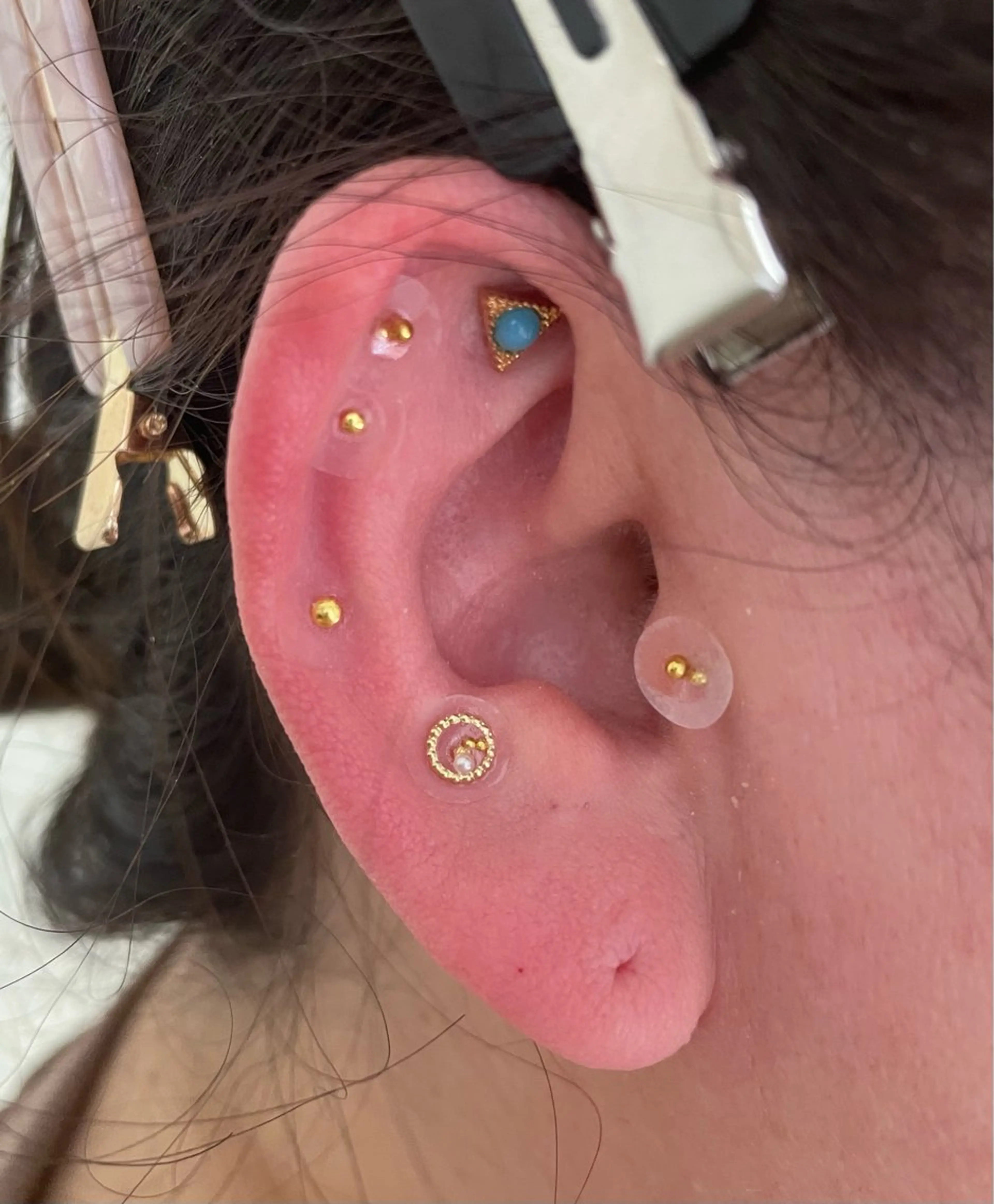 Mi-roomネイル 耳ツボジュエリーのネイルデザイン