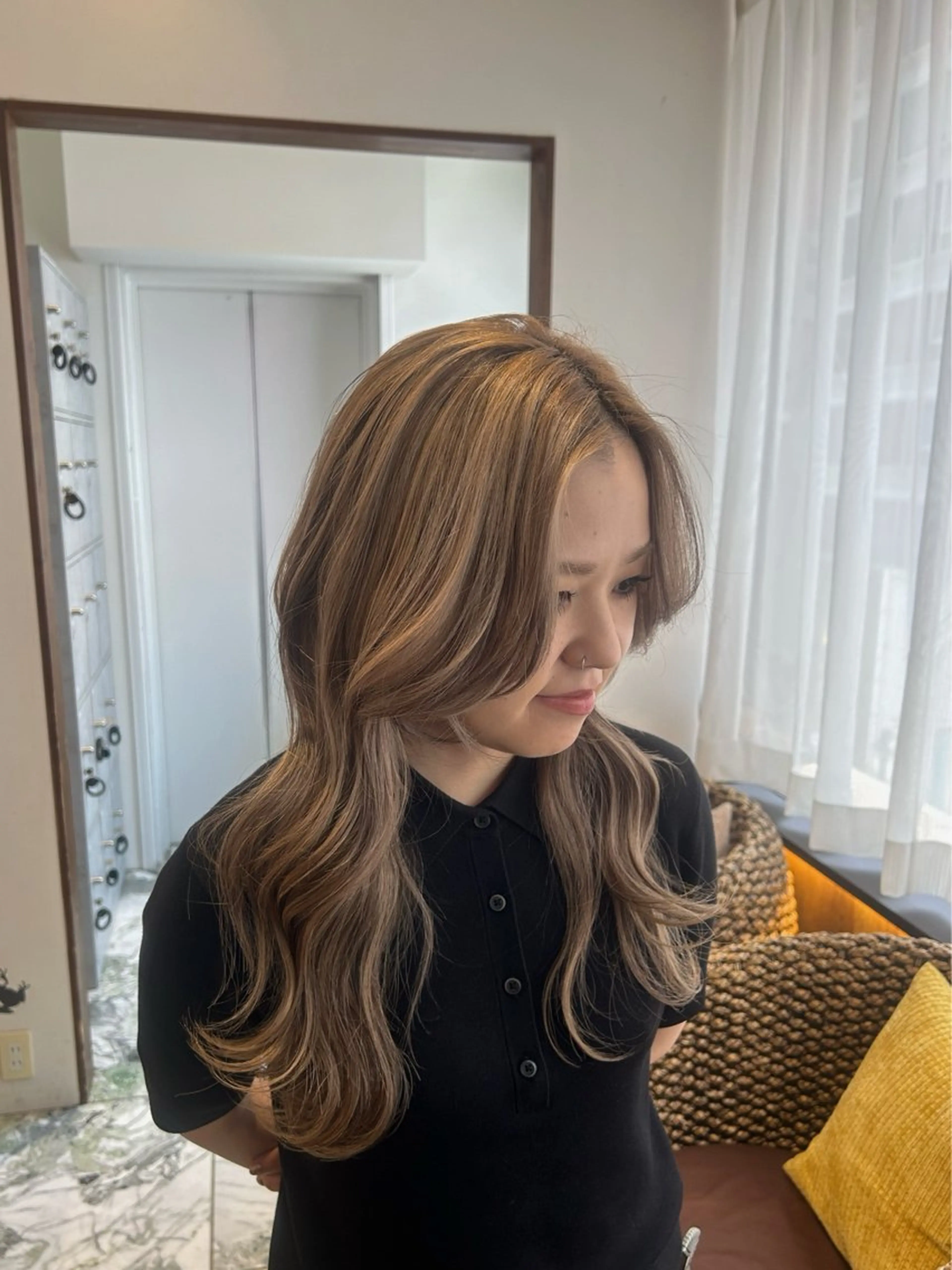 ロング カラー ヘアアレンジ メンズカットモデル /新宿/あやこのヘアスタイル