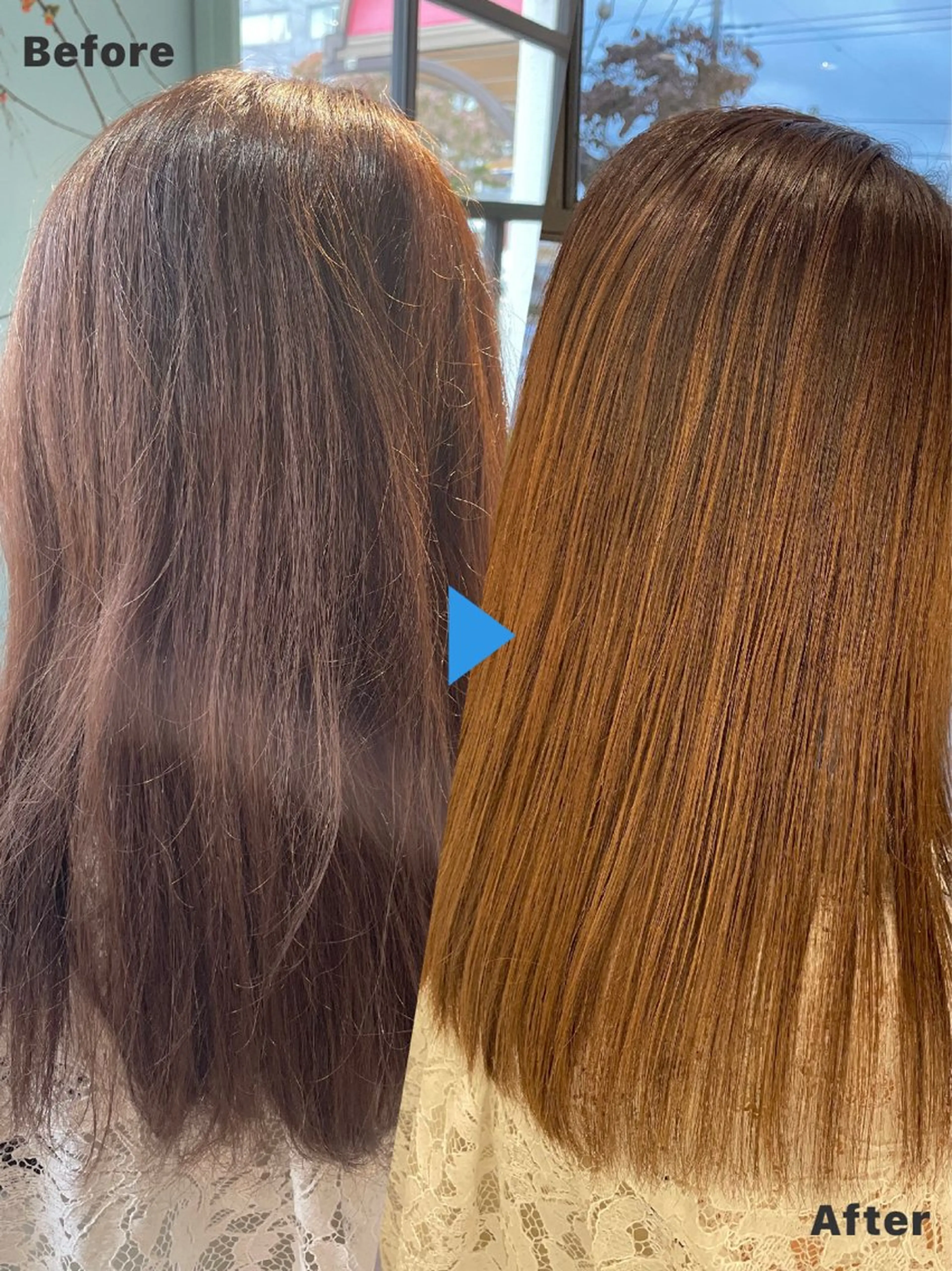 セミロング ハイライト 髪質改善 レイヤーカット 縮毛矯正 トリートメント ヘアカラー トリートメント 山村 伸一のヘアスタイル