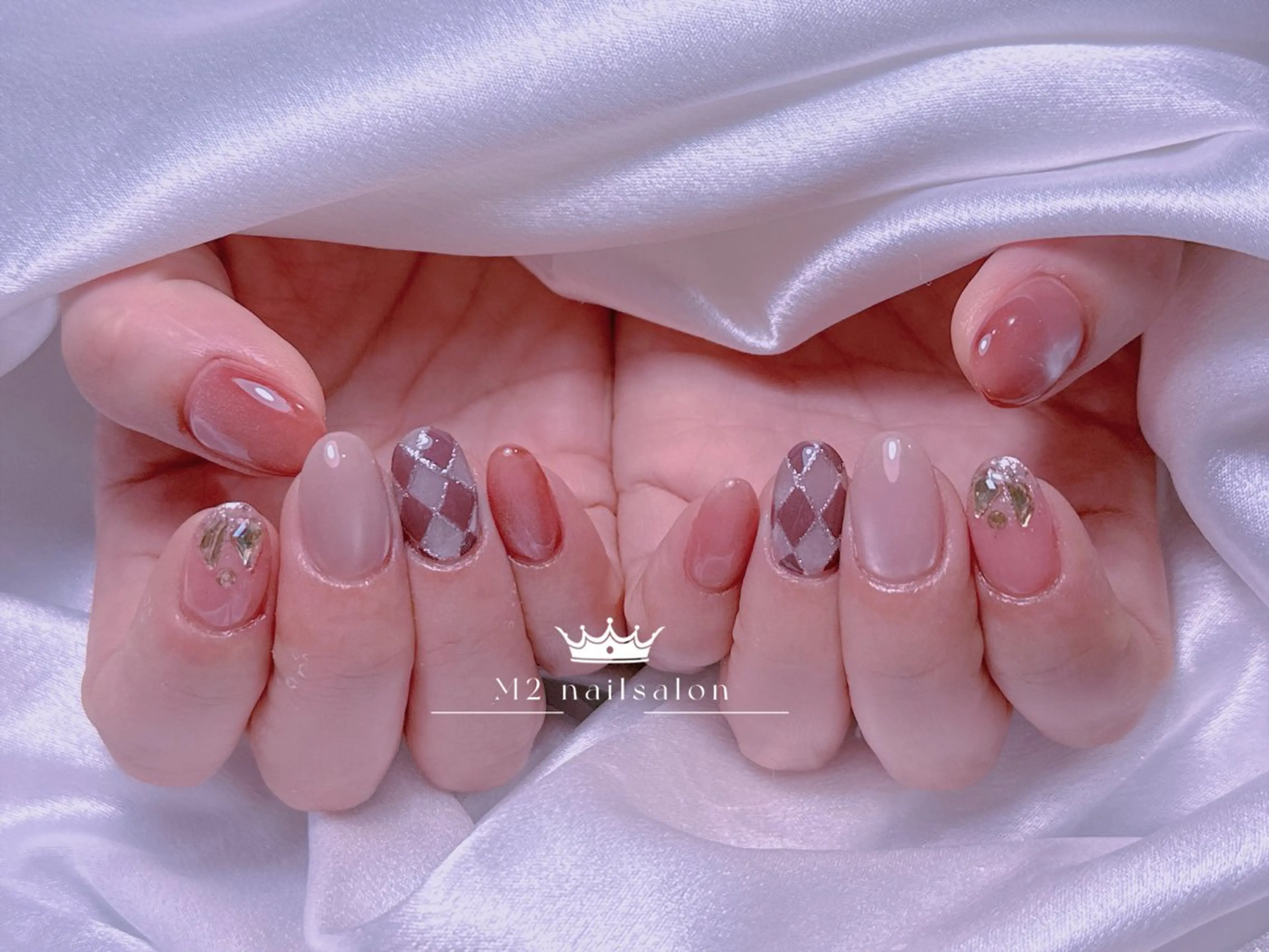 ネイル ハンドネイル 長さだし専門店 M2 rikaのネイルデザイン