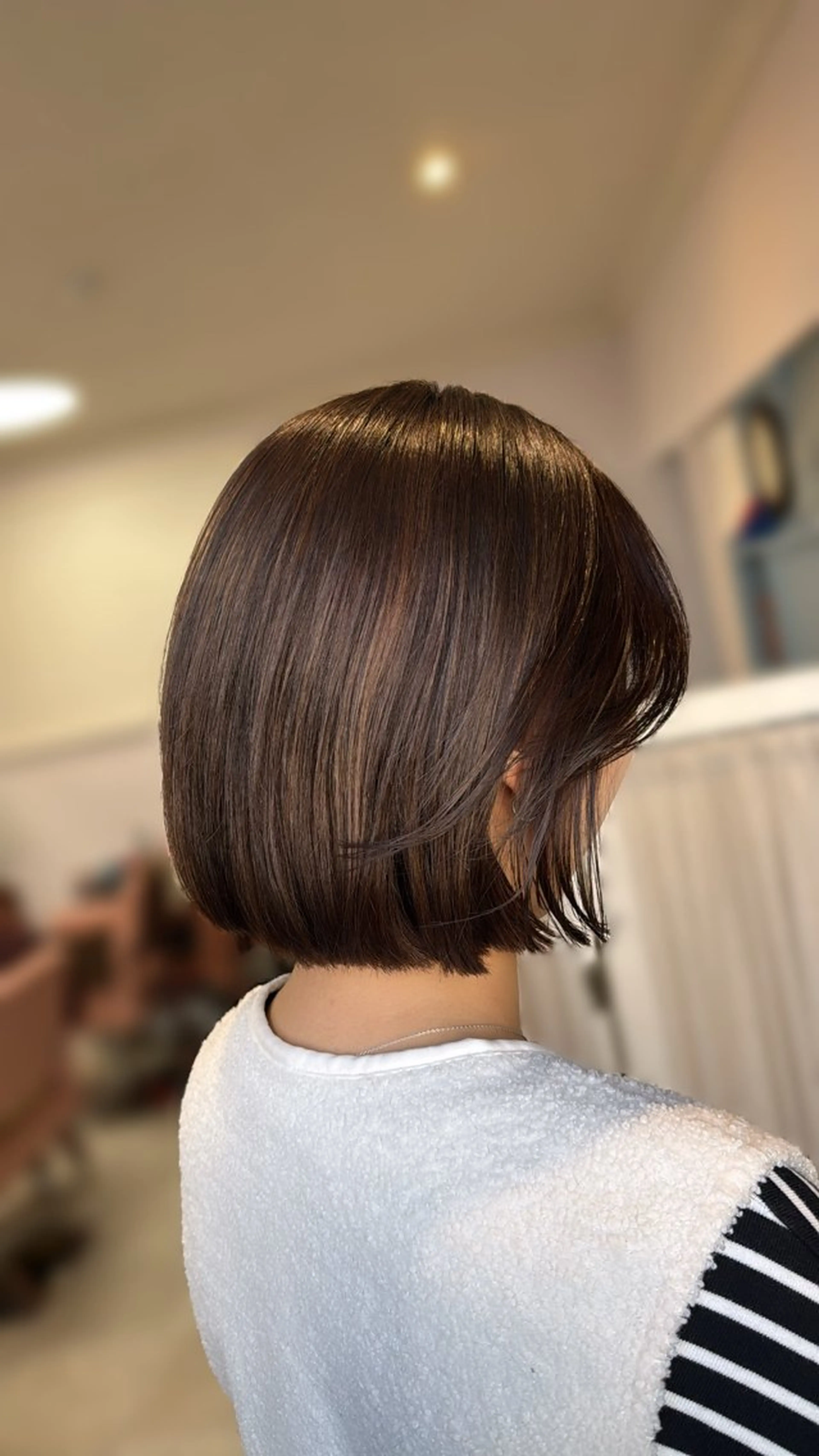 ショート ボブ 顔周りカット レイヤーカット カット Sakura .のヘアスタイル